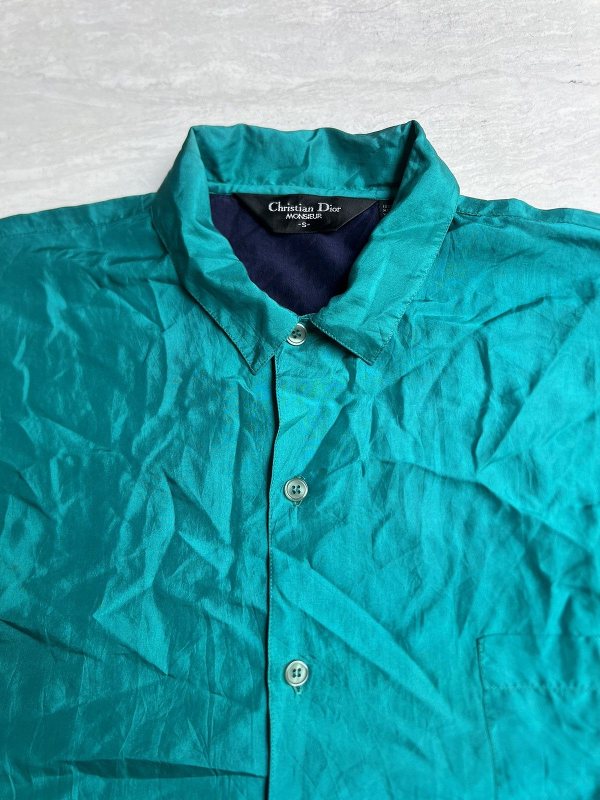 Christian Dior Monsieur Christian Dior Monsieur Green Shirt Size US L / EU 52-54 / 3 - 9 Thumbnail