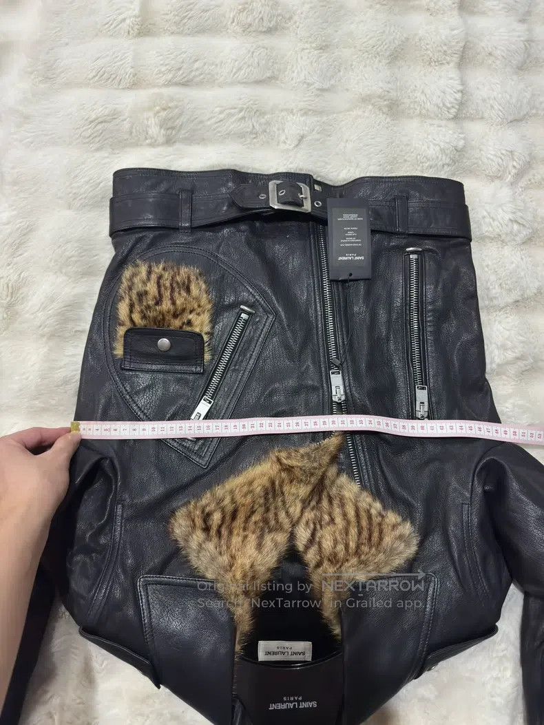 Saint Laurent Paris Saint Laurent Paris Fur Leather Jacket Size US S / EU 44-46 / 1 - 8 Thumbnail