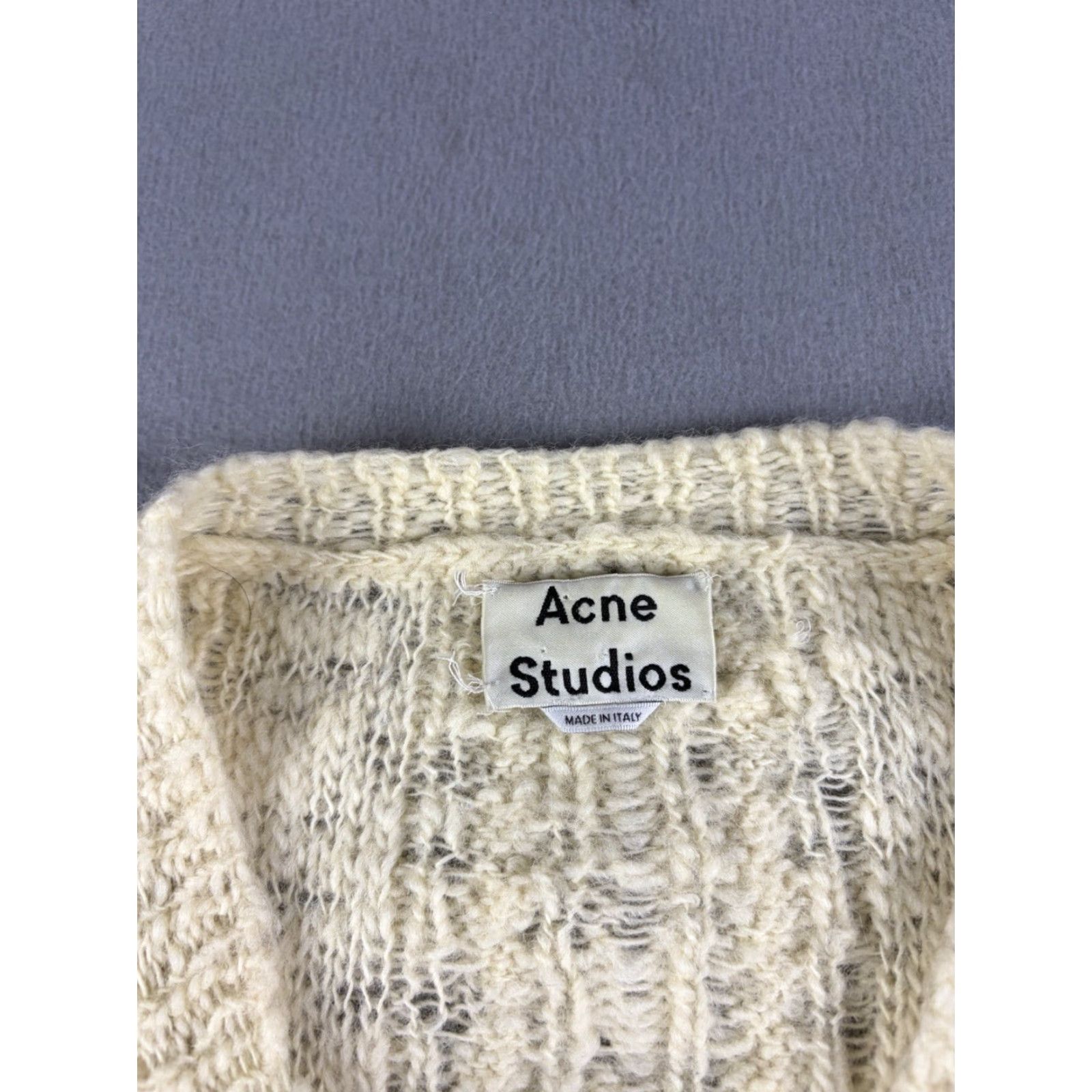 Acne Studios Acne Studios Sweater Cardigan Women M Wool Ivory V-Neck Long Sleeve Size M / US 6-8 / IT 42-44 - 6 Thumbnail