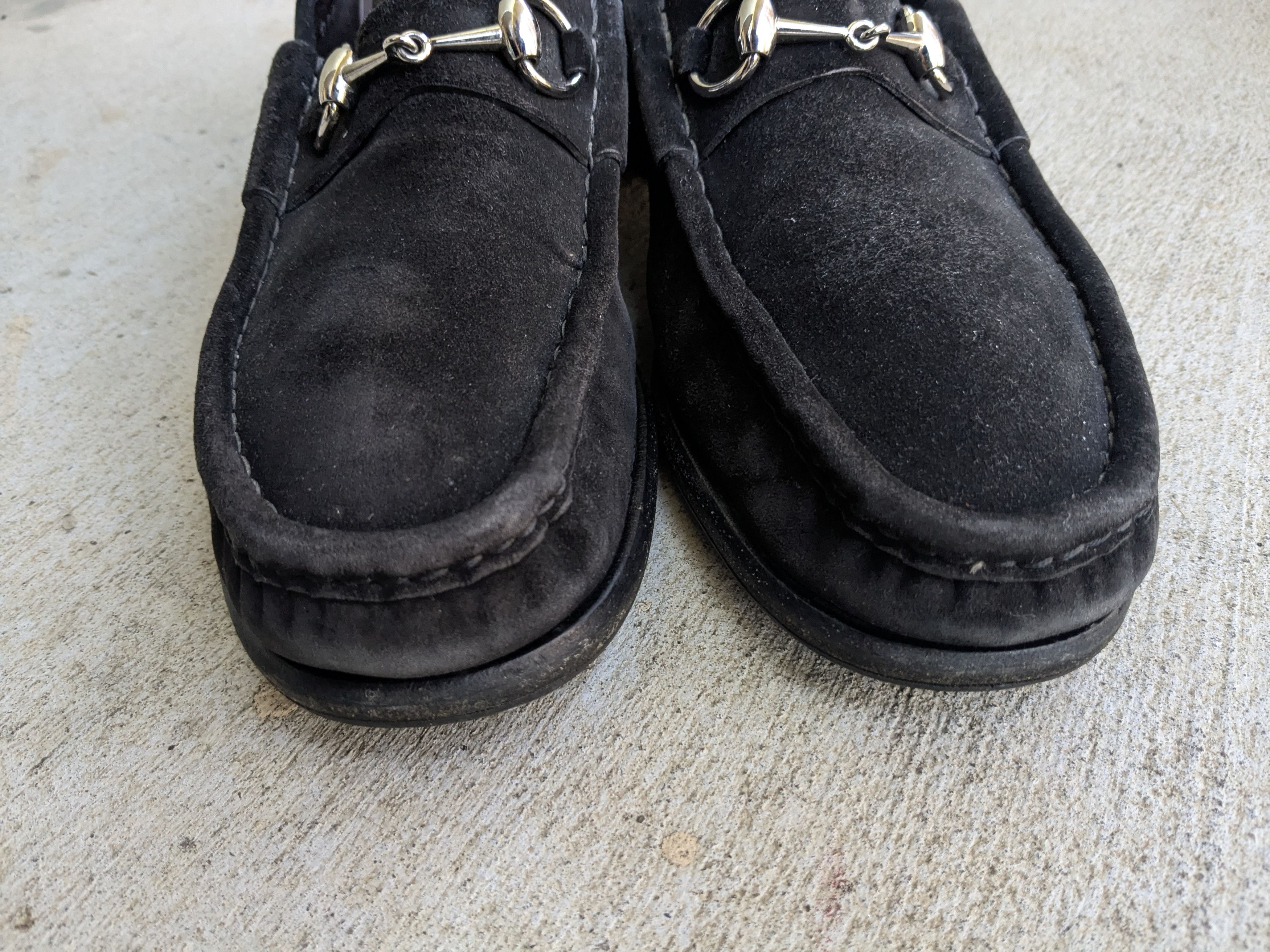 Gucci Gucci Horsebit Loafers Black Suede 10 D Italy Slip On Size US 10 / EU 43 - 2 Thumbnail