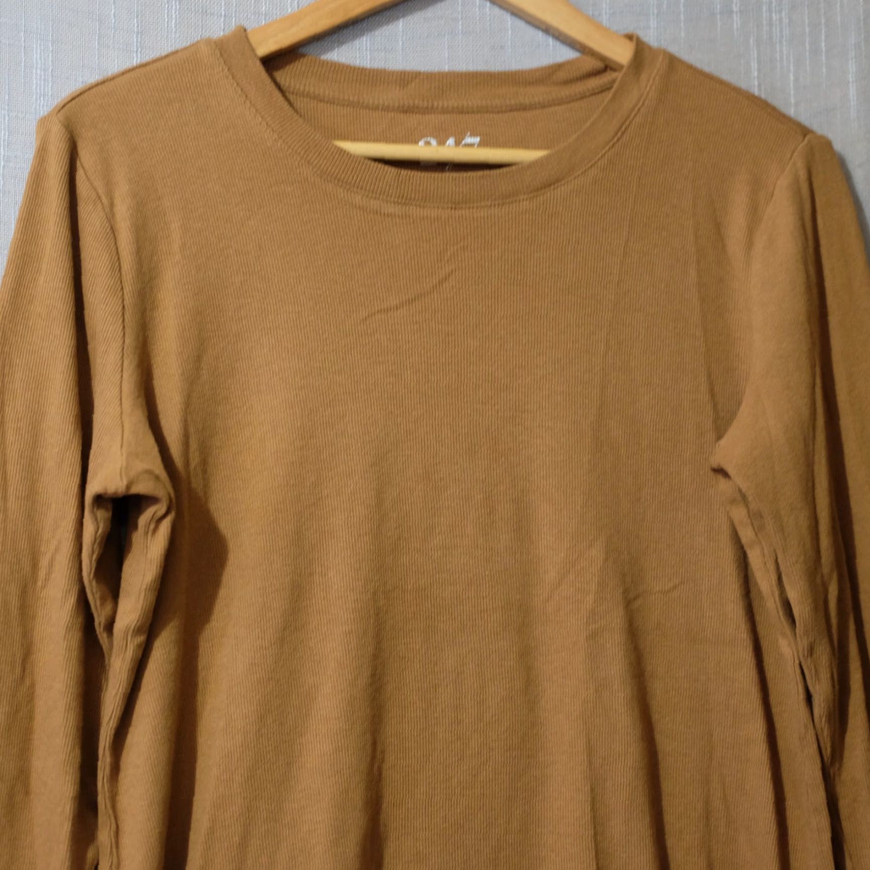 Vintage Maurices 24/7 Long Sleeve Tee Ribbed Knit Brown Womens L Shirt Womens L Brown Maurices 24/7 Long Sleeve Tee Ribbed Knit Brown Size L / US 10 / IT 46 - 2 Thumbnail