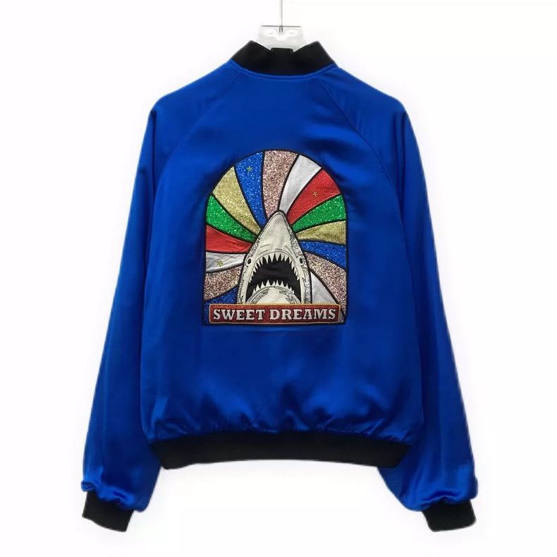 Saint Laurent Paris Saint Laurent Blue Shark Zip-2507 Size US S / EU 44-46 / 1 - 8 Thumbnail