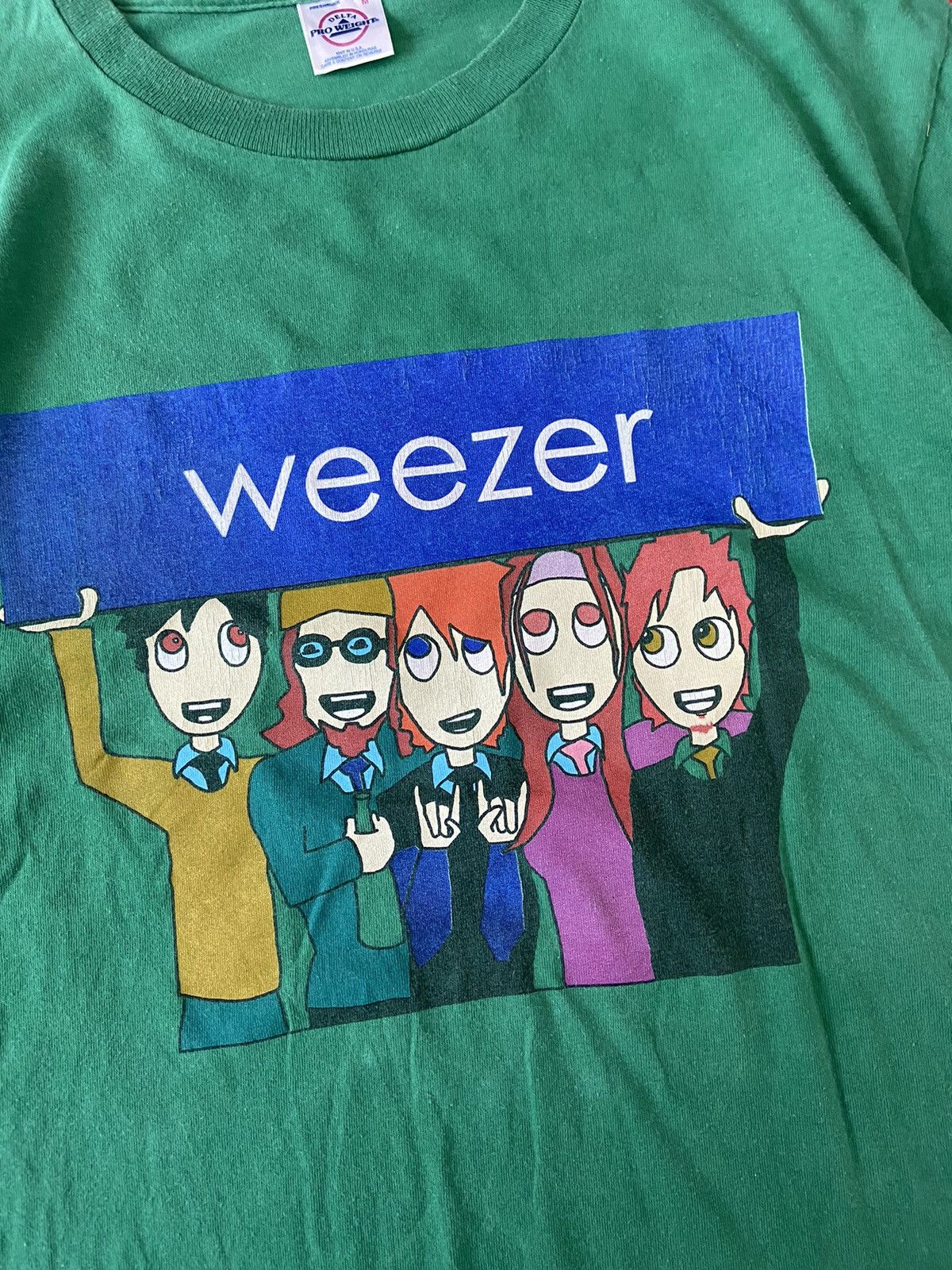 Band Tees × Vintage VINTAGE WEEZER GRAPHIC CARTOON Size US M / EU 48-50 / 2 - 3 Thumbnail