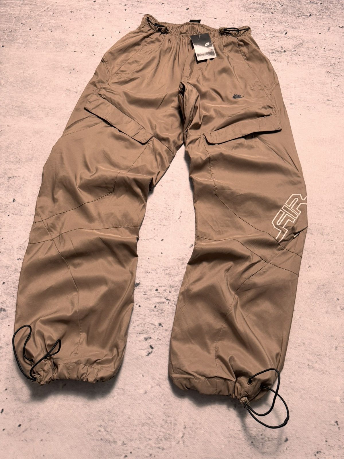 Nike × Vintage NIKE AIR VINTAGE BASIC LOGO OVERSIZE BAGGY PANTS Size US 32 / EU 48 - 2 Thumbnail
