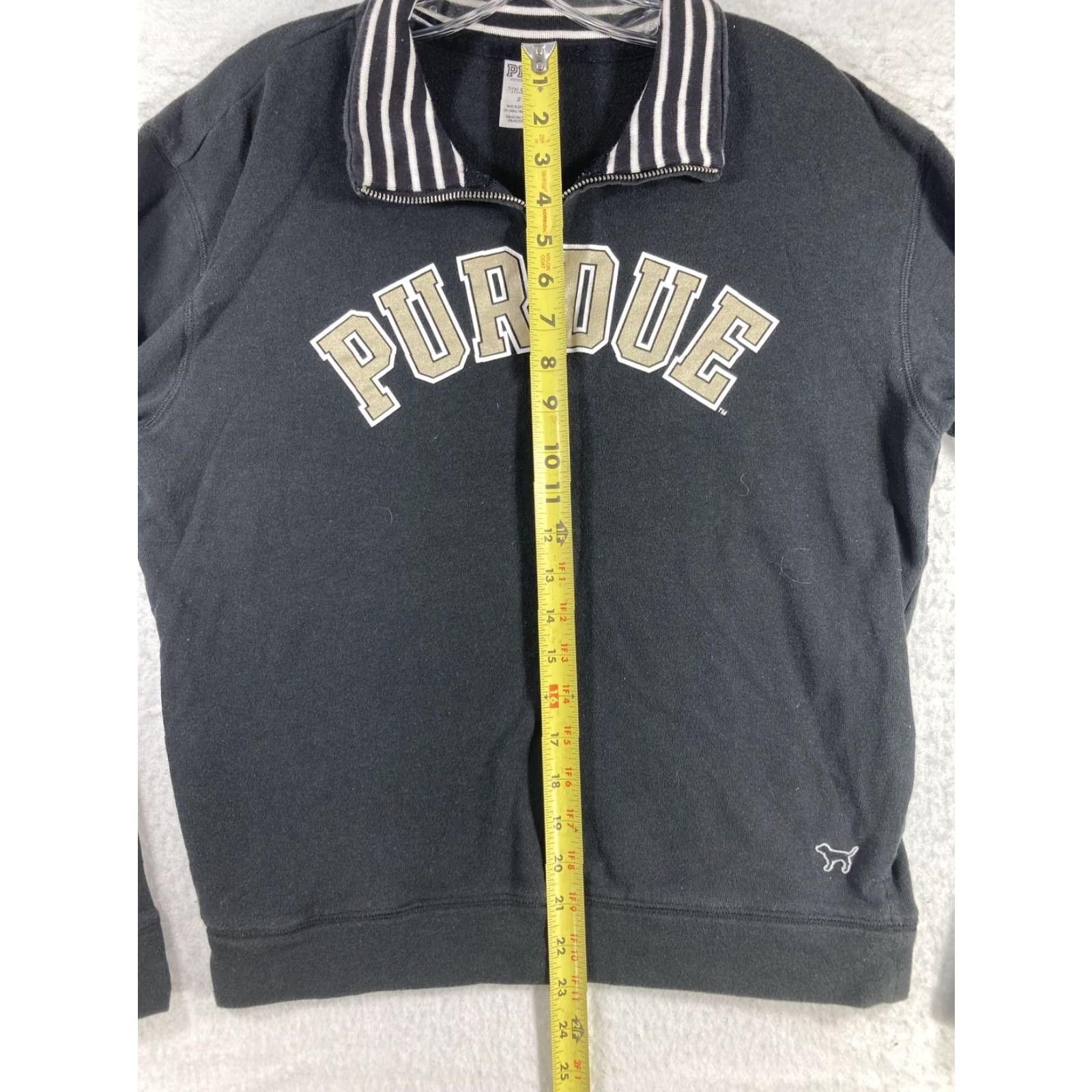 Victoria's Secret Victorias Secret Pink Sweater Womens Small Black Purdue Football Pullover Size S / US 4 / IT 40 - 4 Thumbnail
