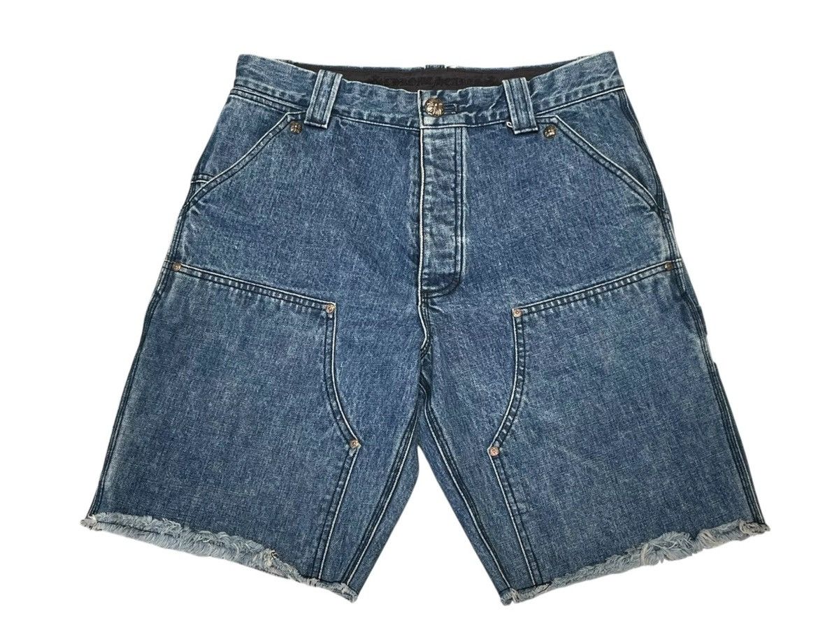 Chrome Hearts 32inch Chrome Hearts Denim Carpenter Shorts Size US 32 / EU 48 - 1 Thumbnail