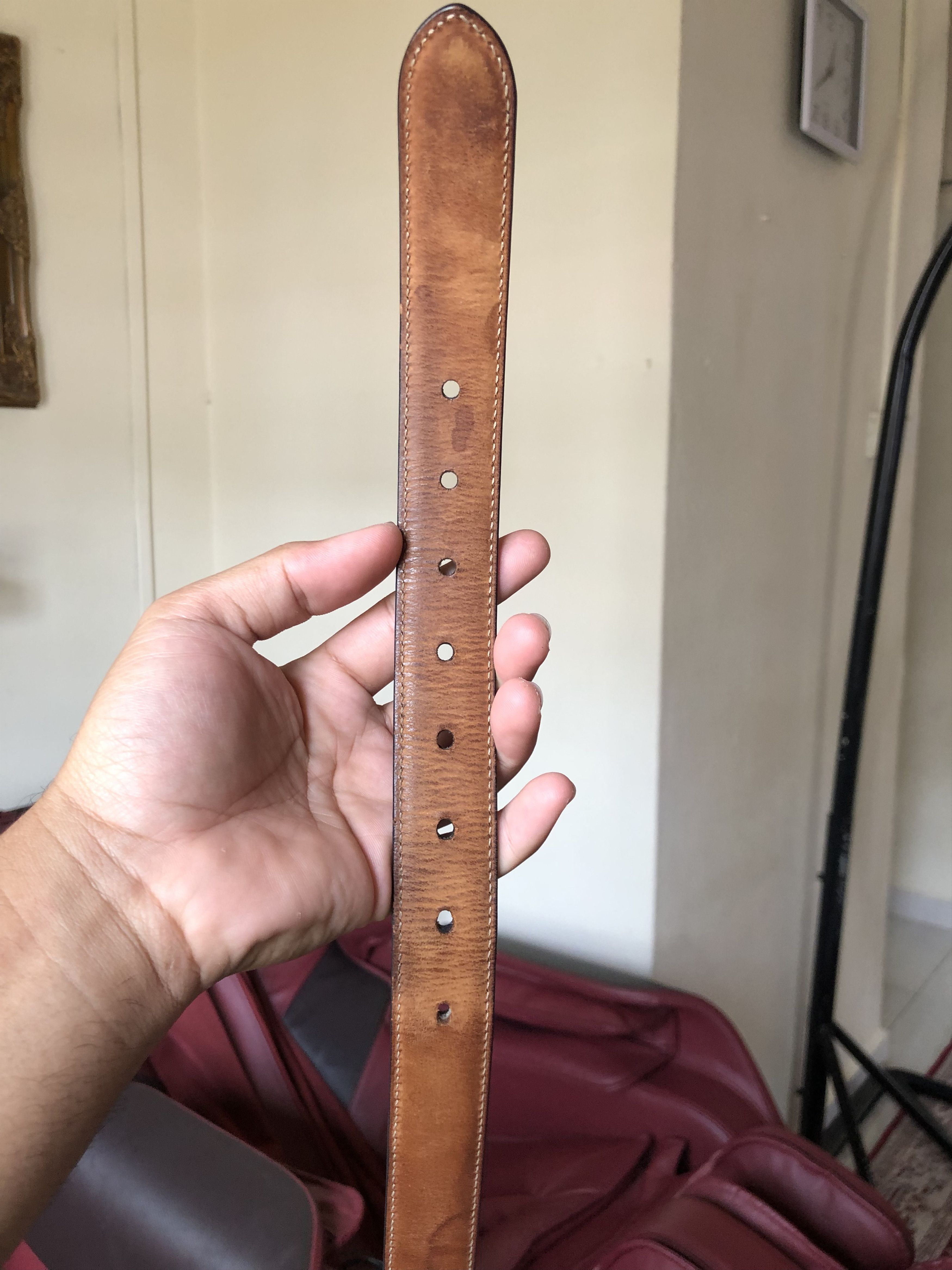 Balenciaga Balenciaga Leather Belt Size 85 Size 32 - 12 Thumbnail
