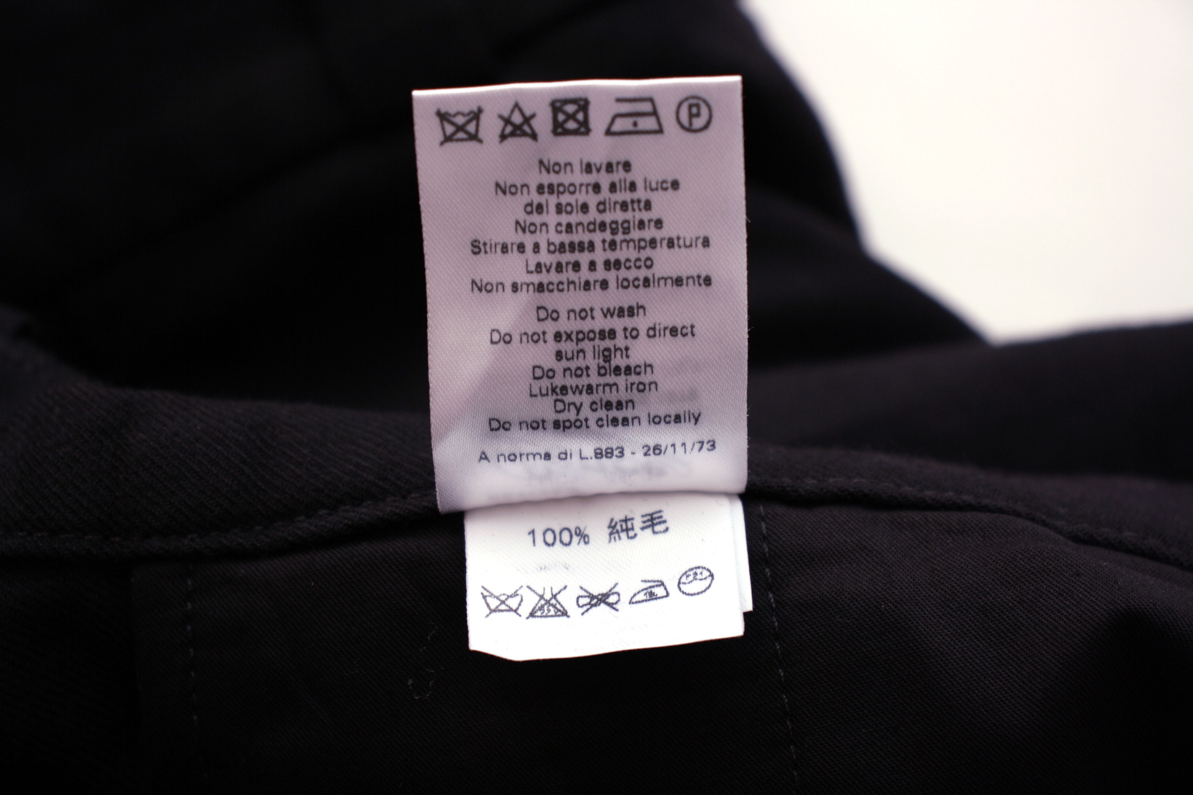Other Revived Pence Pants Black Wool Trousers Mens size 54 Size US 38 / EU 54 - 13 Thumbnail