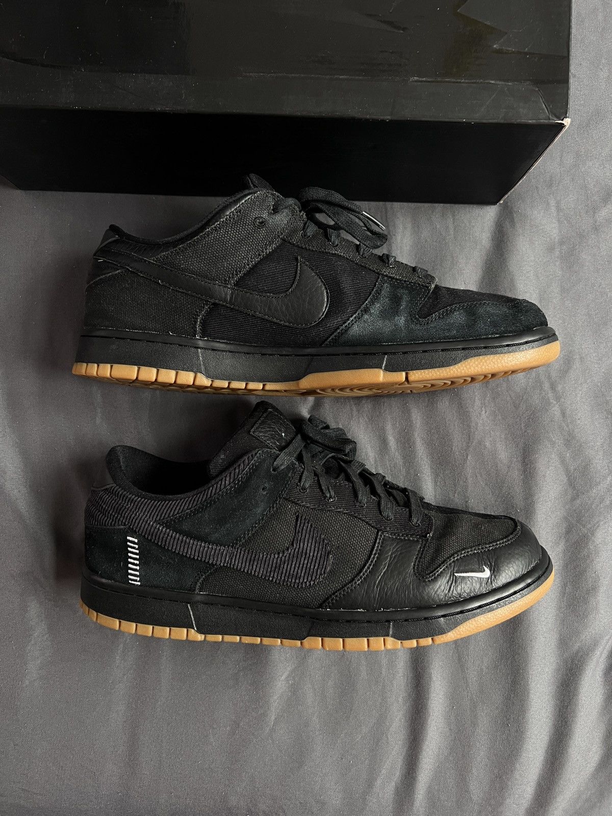 Nike × The Basement Nike x The Basement Dunk Low Black Size US 12 / EU 45 - 5 Thumbnail