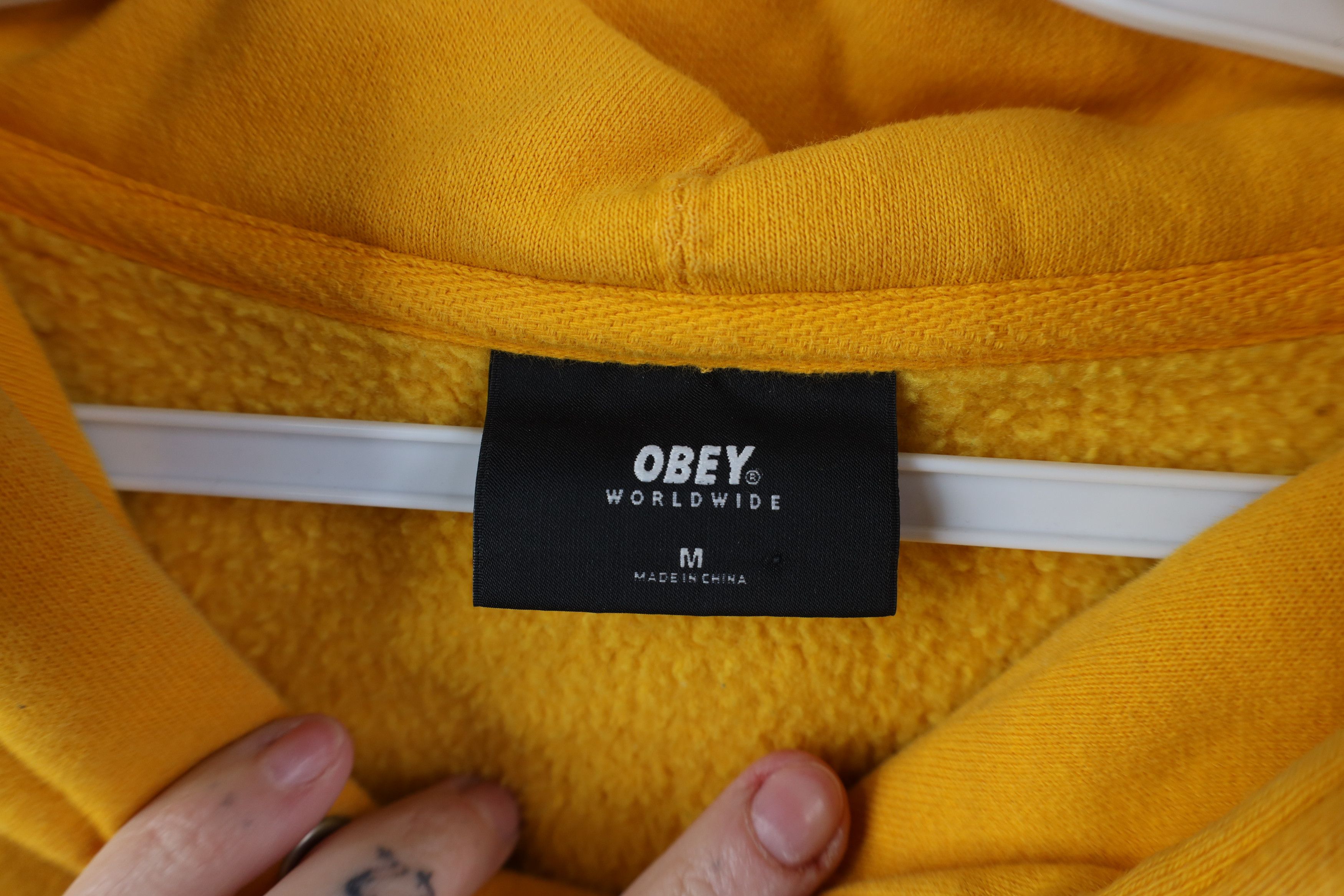 Obey Vintage Obey Propaganda Spell Out Heavyweight Hoodie Size US M / EU 48-50 / 2 - 11 Thumbnail