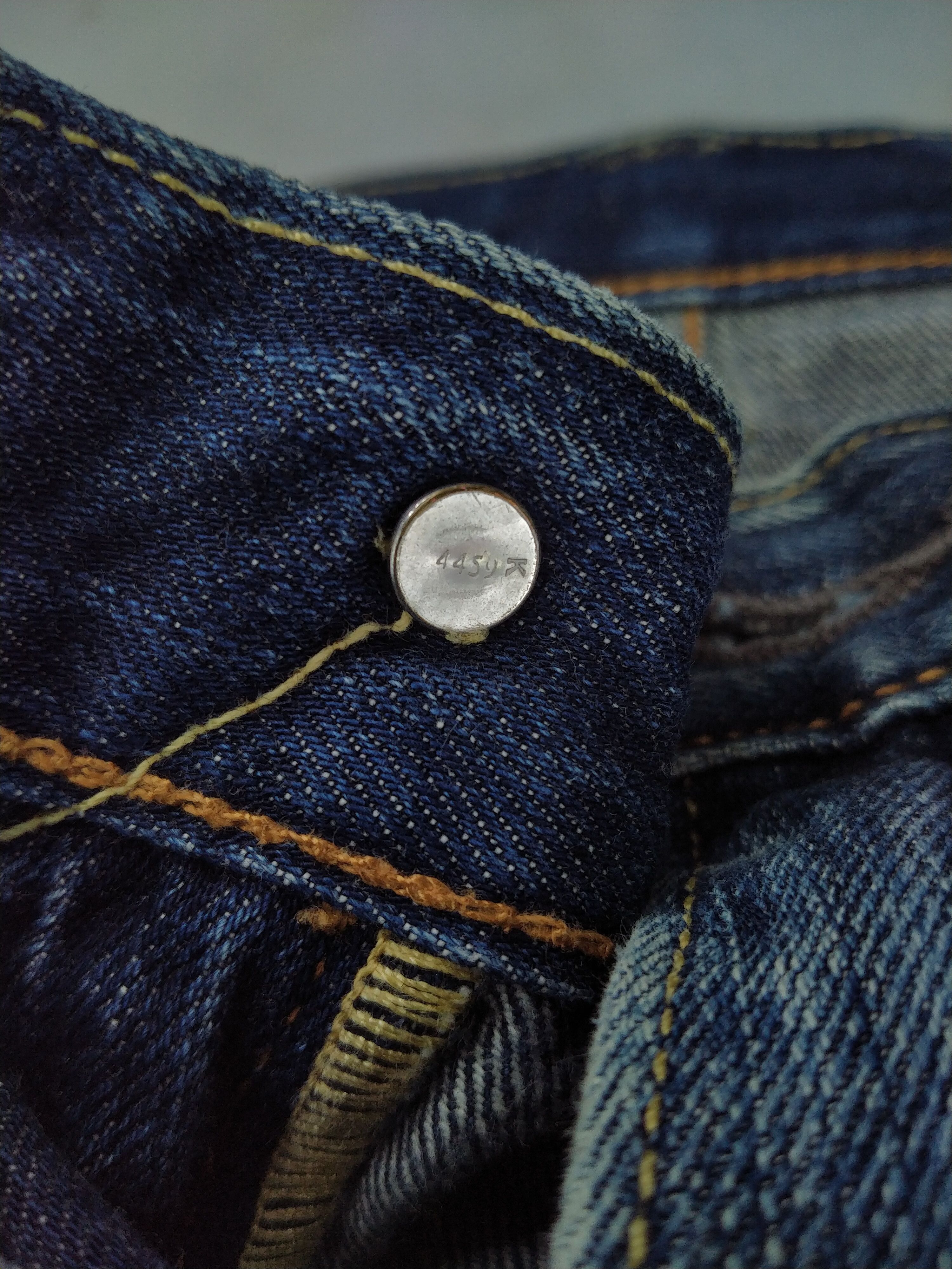 Levi's Dark Blue Levi's 503 Distressed Denim 33x30.5 -JN244 Size US 33 - 6 Thumbnail