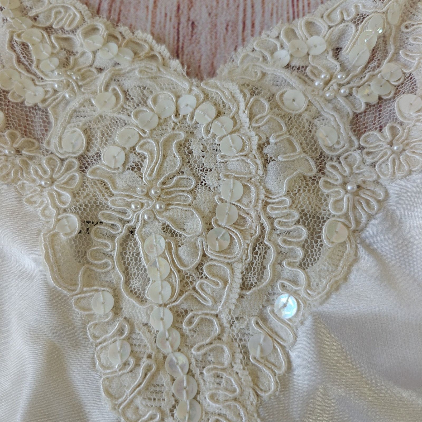 Victoria's Secret Vintage 90s embellished lace chiffon teddy sz M Size ONE SIZE - 8 Thumbnail