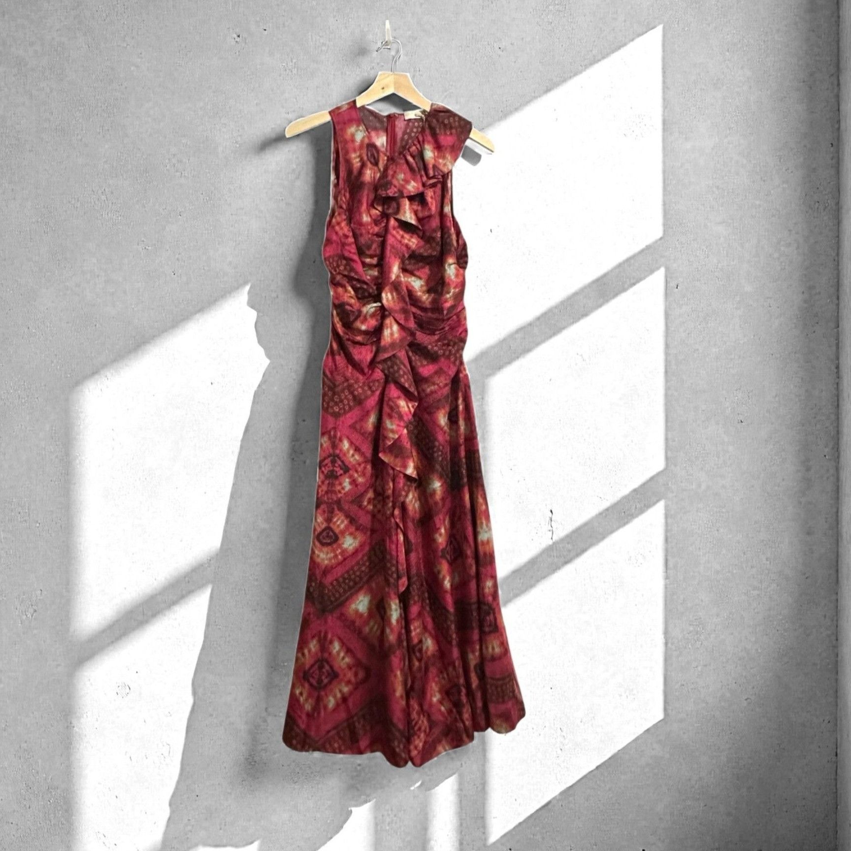 Ulla Johnson Ulla Johnson Othella Dress in Wild Rose, Midi, SIlk, Size 4, Size S / US 4 / IT 40 - 1 Thumbnail