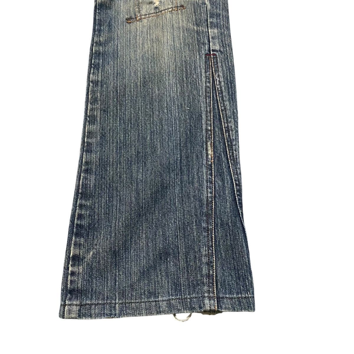 Japanese Brand Difference Rupert Denim Flare Jeans Multi Pocket Studded Size US 33 - 9 Thumbnail