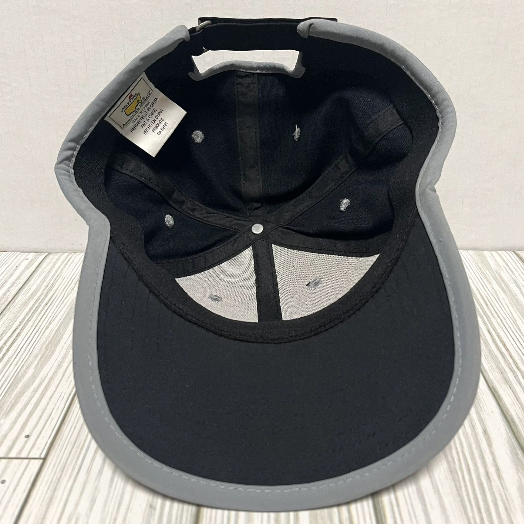 American Needle American Needle The Masters Hat Cap Strap Back Black Golf Hat Mens - One Size, Adjustable, Breathable, Lightweight, Casual Golfing, USA Theme Size ONE SIZE - 7 Thumbnail