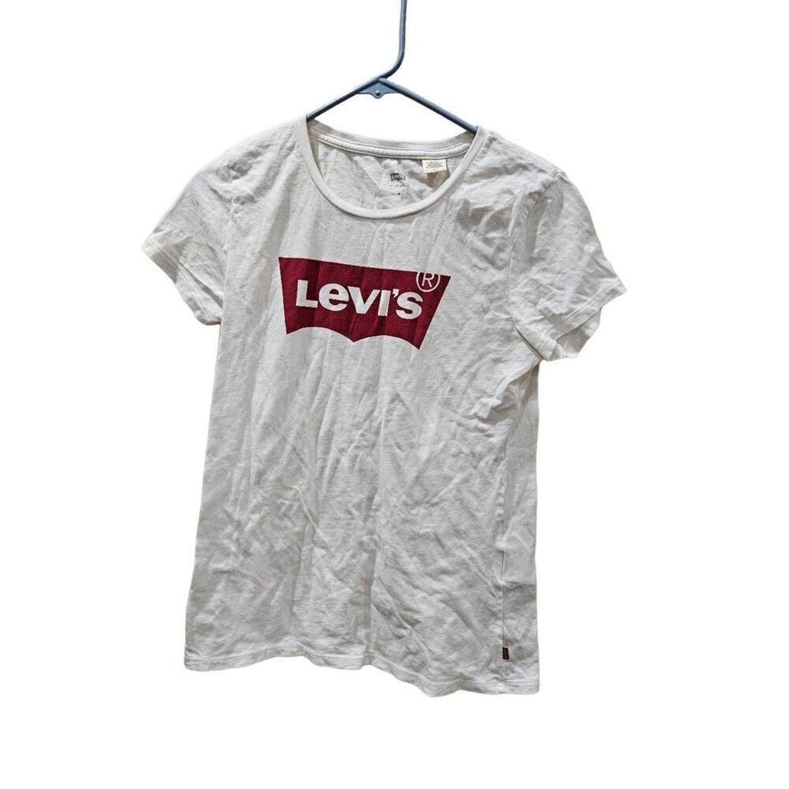Levi's Levis M white tee Size US M / EU 48-50 / 2 - 1 Thumbnail