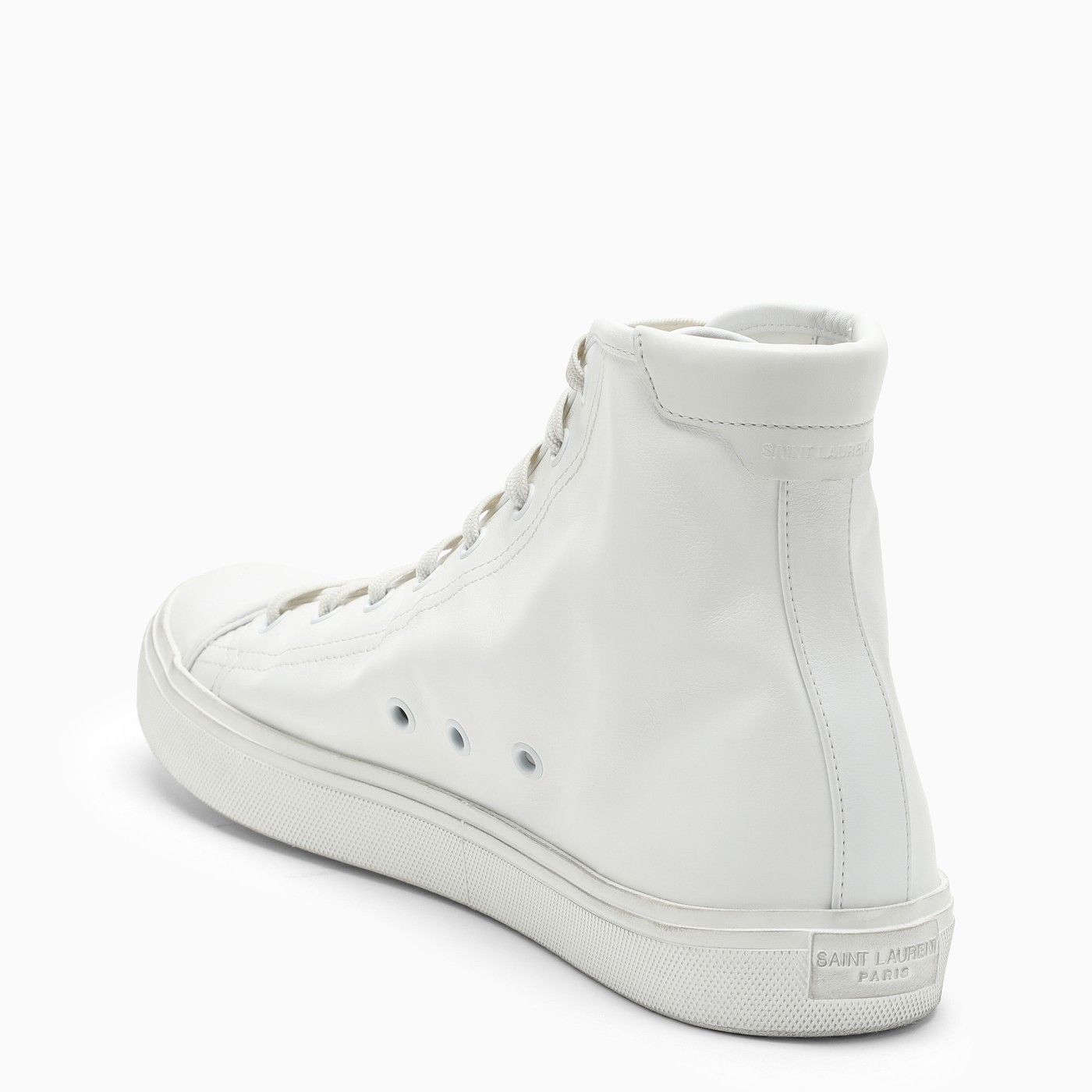 Saint Laurent Paris o1s1wg110225 649249 Malibu Mid Top Sneakers Smooth Leather Size US 6.5 / EU 39-40 - 3 Thumbnail
