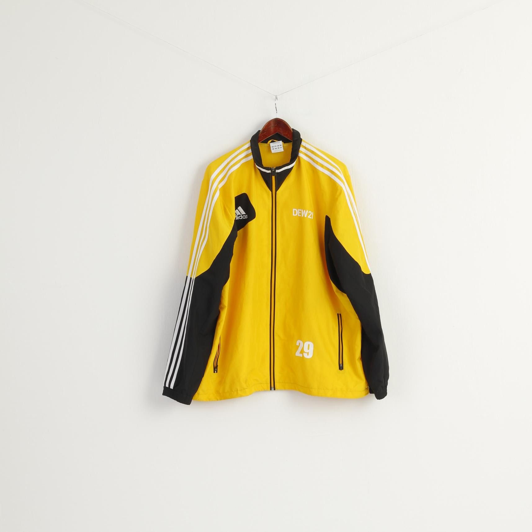 Adidas Adidas Men 50/52 XL Jacket Yellow Dortmund #29 8830 Size US XL / EU 56 / 4 - 2 Thumbnail