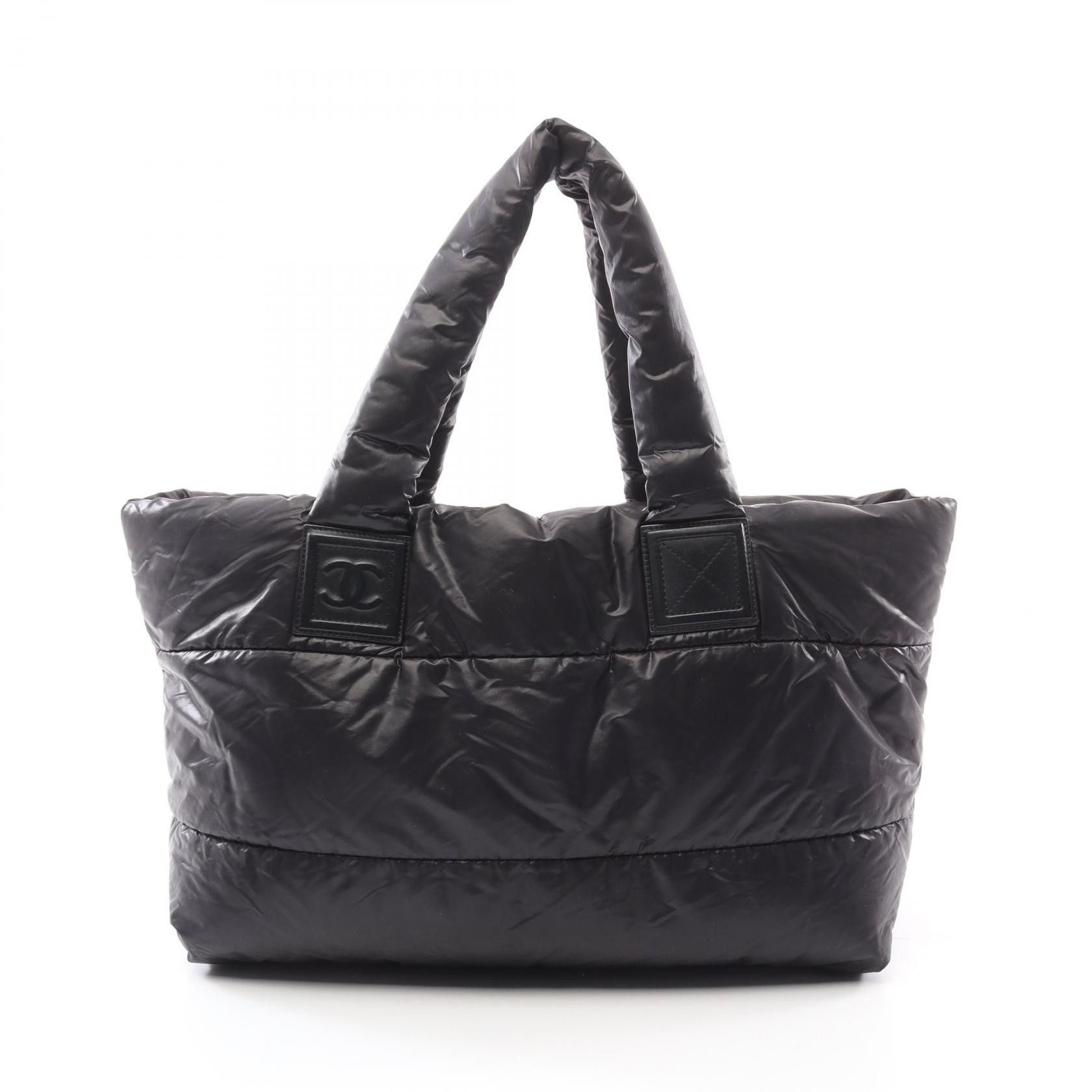 Chanel Chanel Coco Cocoon Nylon Leather Tote Bag Leather Tote Bag A47107 in Black, Women's