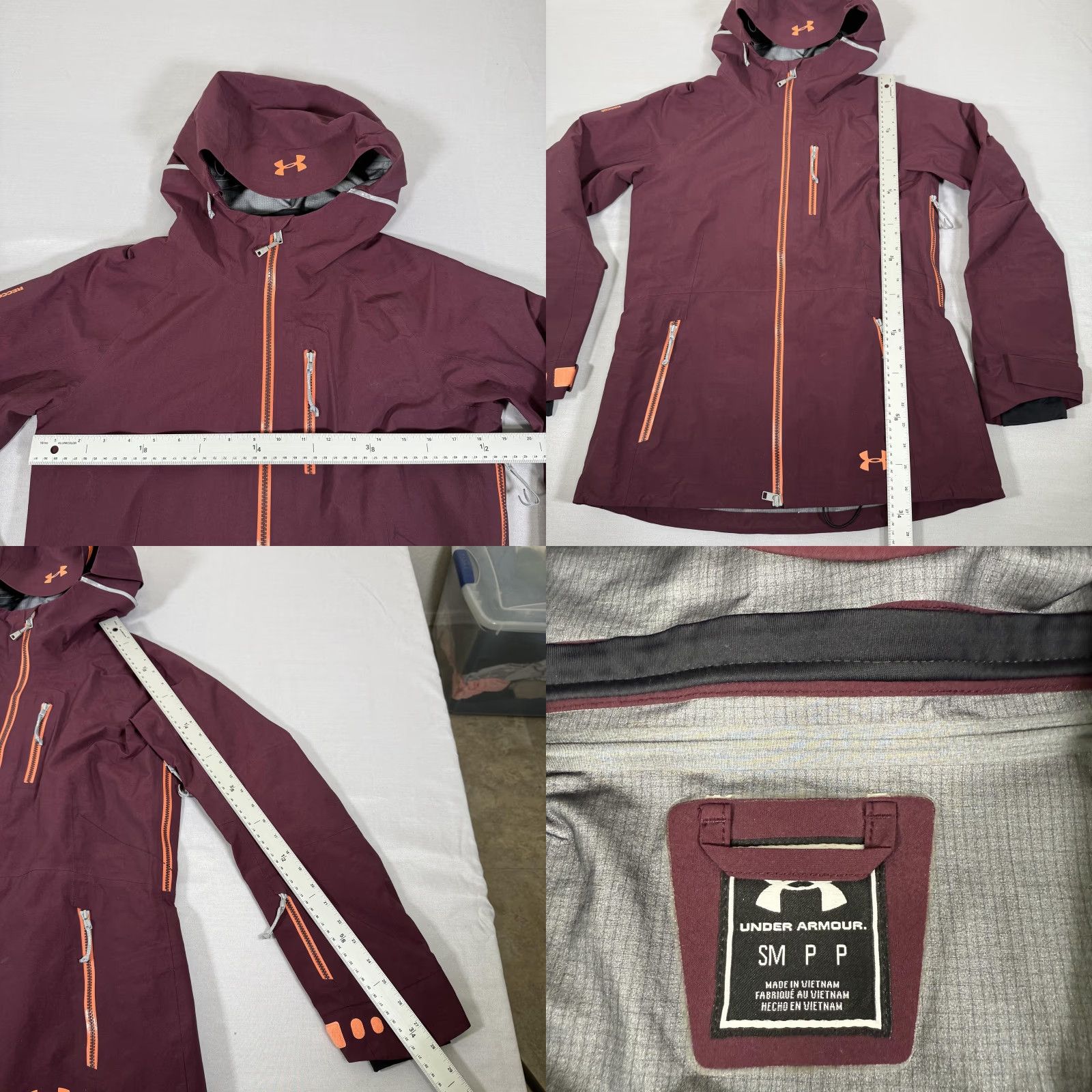 Under Armour Under Armour Jacket Womens Small Red GORE-TEX Ski RECCO Hooded HeatGear Outdoor Size S / US 4 / IT 40 - 9 Thumbnail