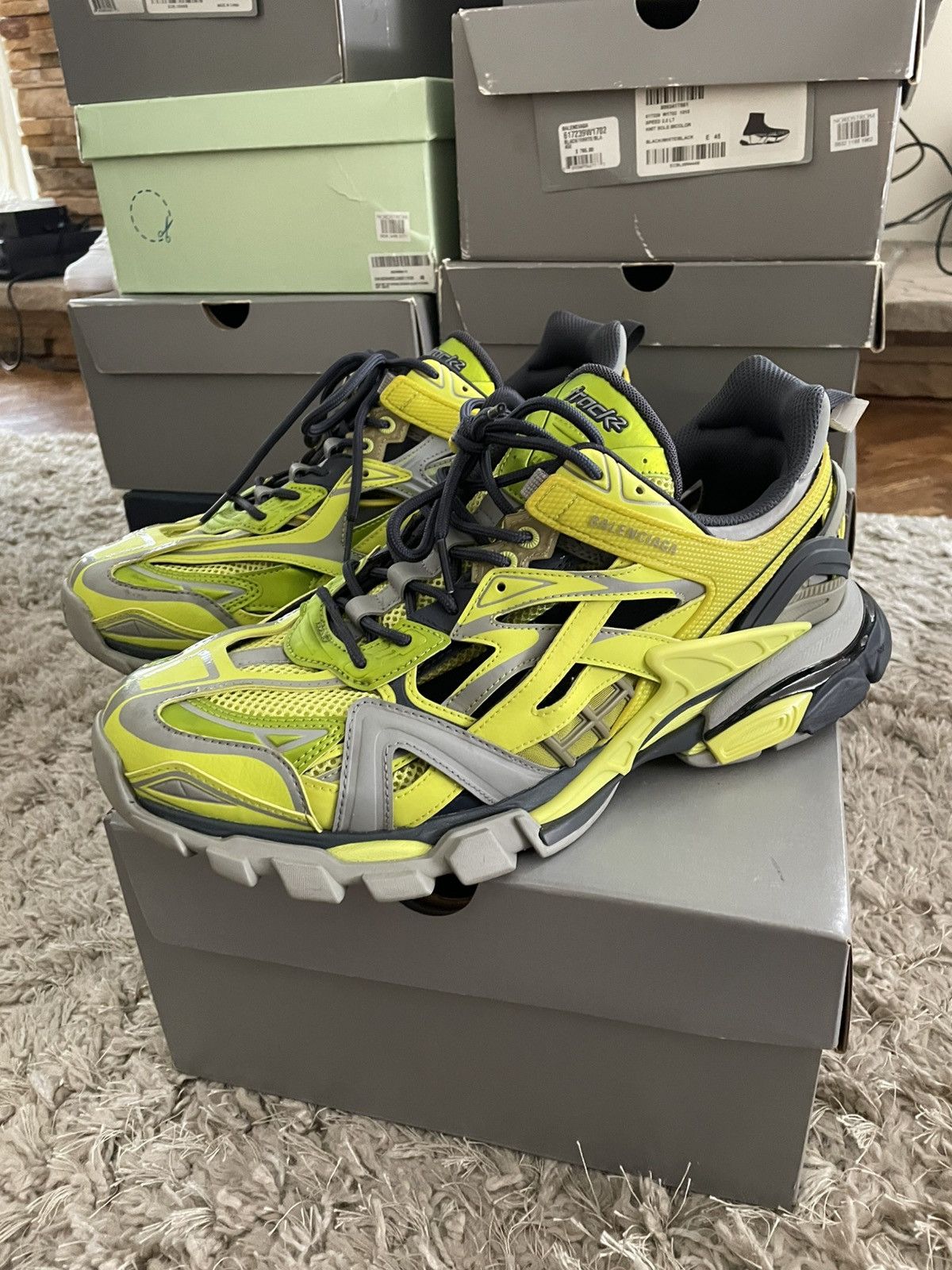 Balenciaga Balenciaga Track 2 Green Grey Size US 13 / EU 46 - 1 Thumbnail