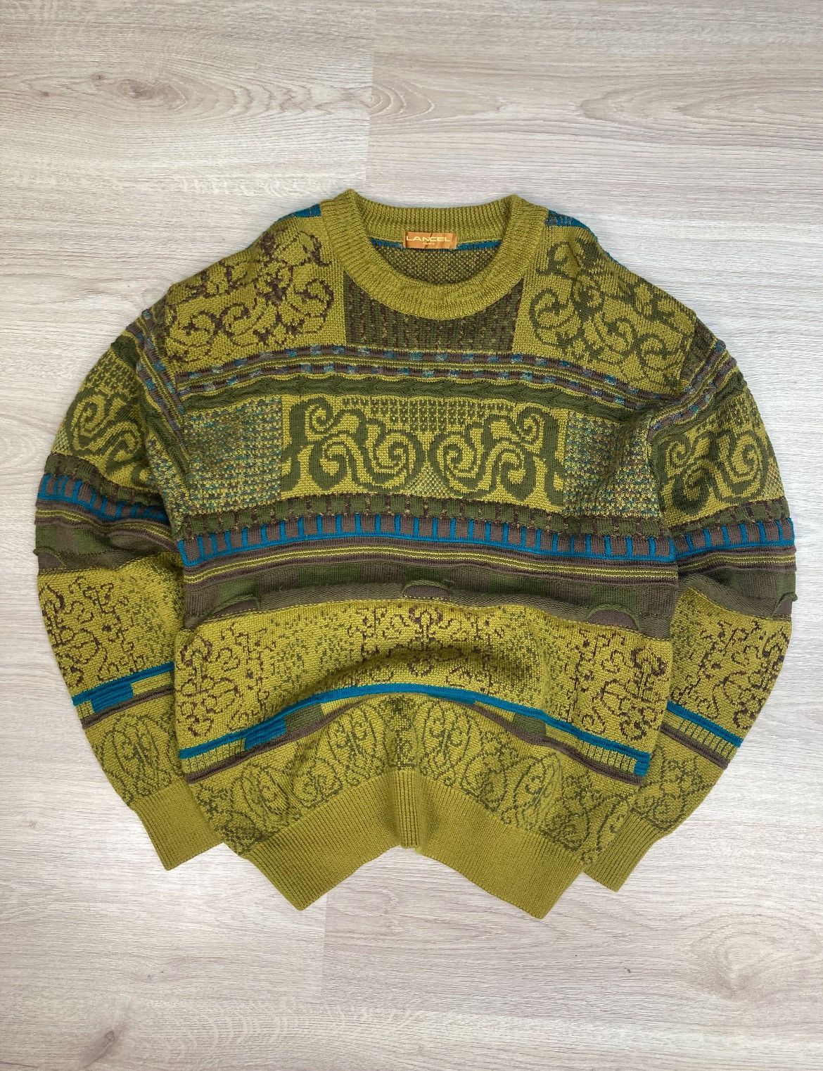 Japanese Brand × Lancel × Vintage Vintage Lancel sweater wool style coogi made in Japan Size US L / EU 52-54 / 3 - 1 Thumbnail