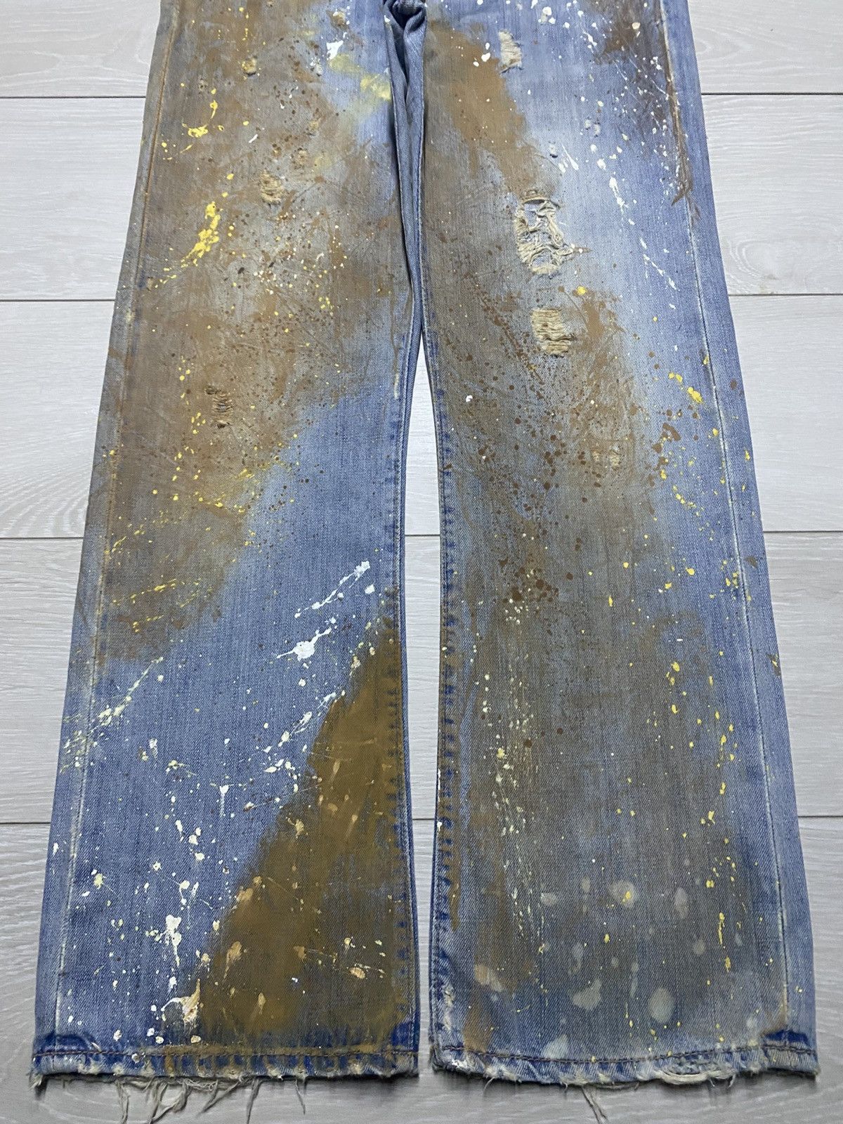Seditionaries Vintage Handcraft Ambercrombie And Fitch Mud Wash Baggy Jean Size US 32 / EU 48 - 5 Thumbnail