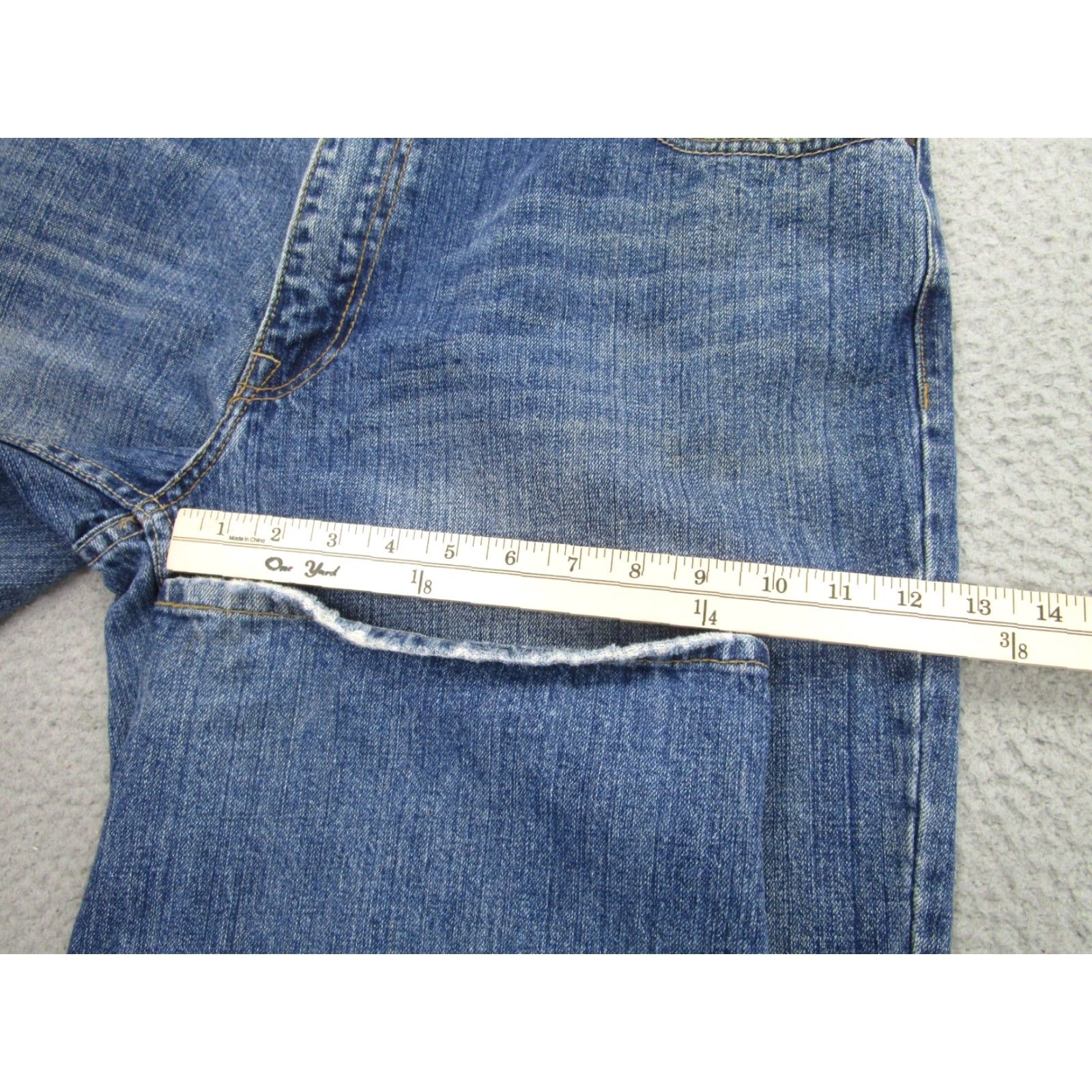 Vintage VINTAGE Plugg Jeans Mens 38x30 Blue Straight Leg Cotton Denim Punk 90s Mens Size US 38 / EU 54 - 7 Thumbnail