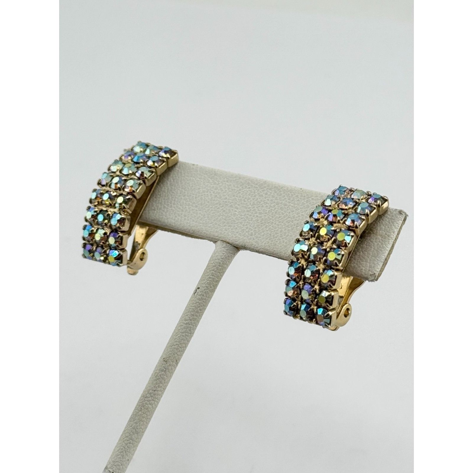 Vintage Vintage ab rhinestone climber earrings Size ONE SIZE - 2 Thumbnail