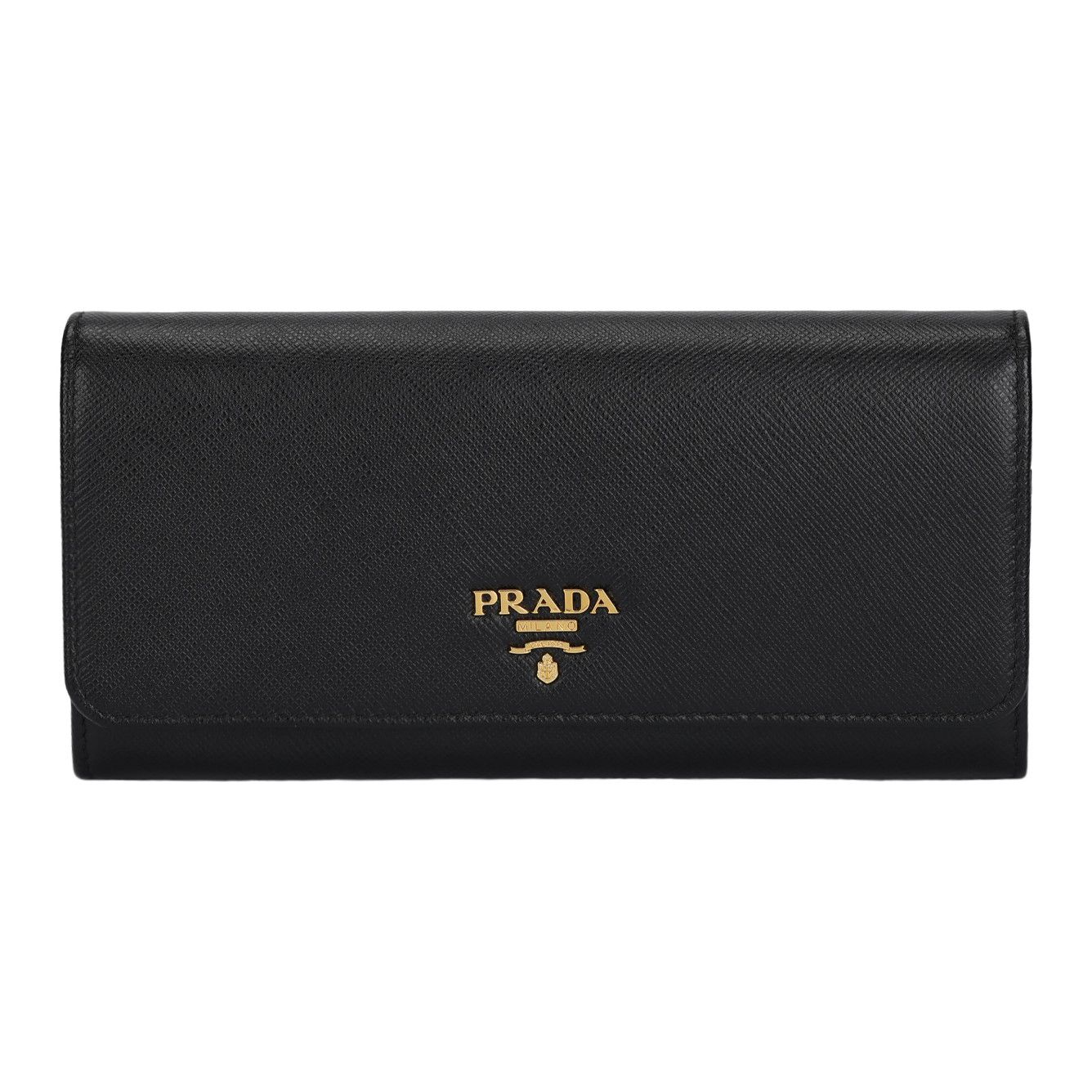 Prada Prada Saffiano Leather Flap Wallet Size ONE SIZE - 1 Thumbnail