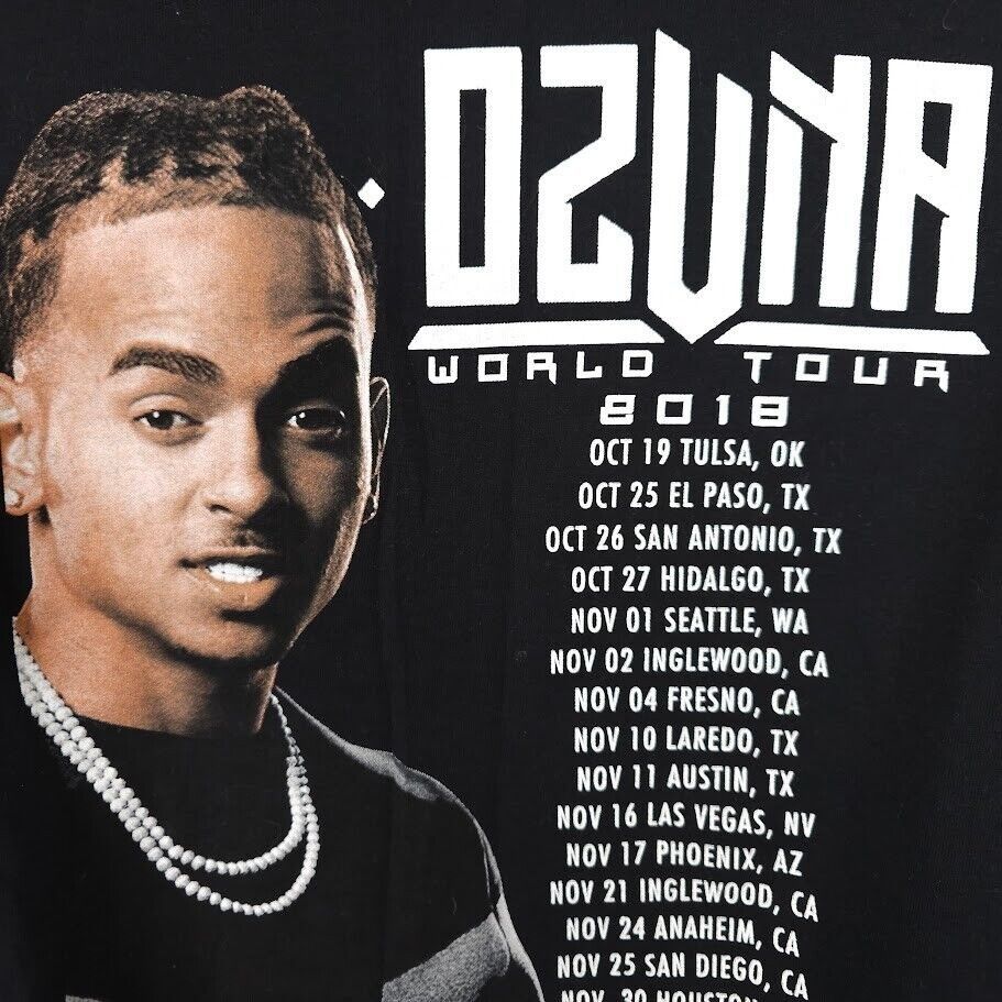 Gildan Ozuna T Shirt Mens Size Medium Black 2018 World Tour Puerto Size US M / EU 48-50 / 2 - 5 Thumbnail