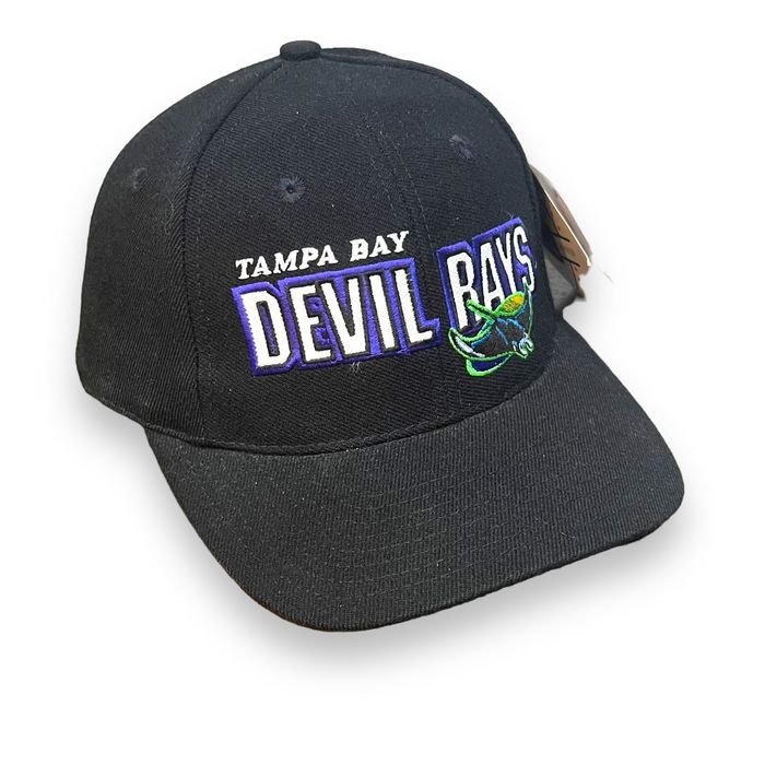 NWT Black W/Purple Bill TAMPA BAY DEVILS RAYS Snapback Hat Sports  Specialties