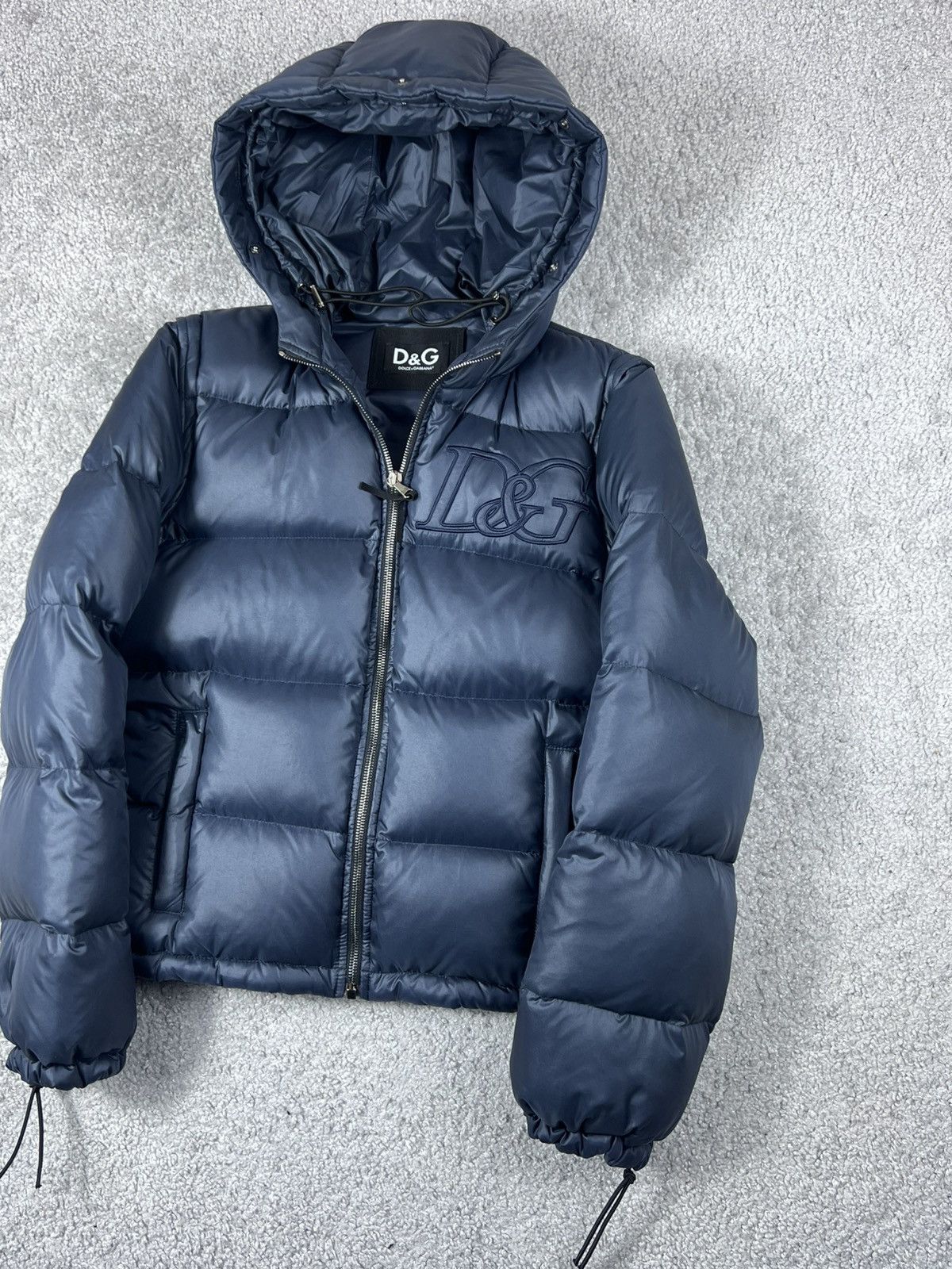 Dolce & Gabbana Dolce & Gabbana DG Shine Blue Puffer Jacket Size US S / EU 44-46 / 1 - 3 Thumbnail