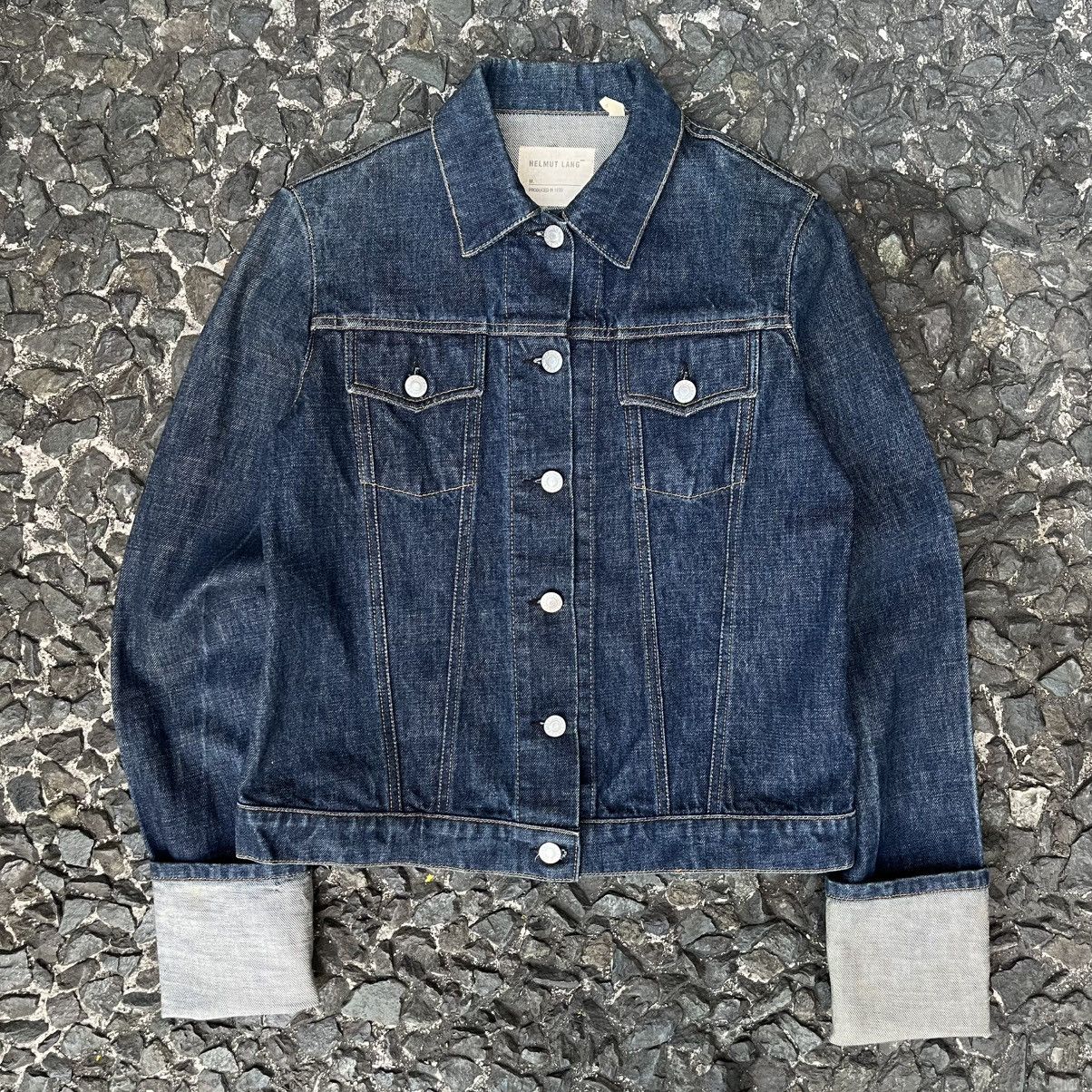 Helmut Lang Helmut lang AW1999 Elongated Sleeves Denim Trucker Jacket Size US M / EU 48-50 / 2 - 7 Thumbnail