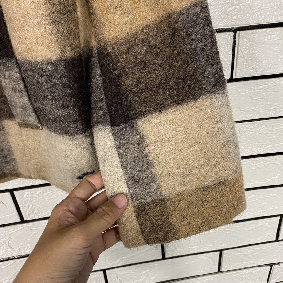 Japanese Brand 📌Vintage Wool Jacket Tartan Design Ehka Sopo Issey Miyake Size US M / EU 48-50 / 2 - 16 Thumbnail