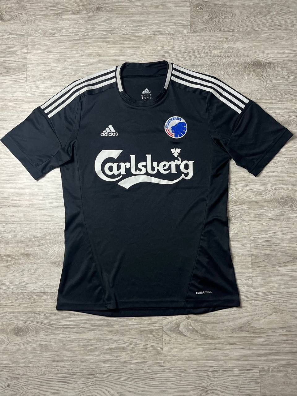 Pre-owned Adidas X Soccer Jersey Vintage Jersey Adidas F.c. Kobengavn Carlsberg 1992-2012 In Black