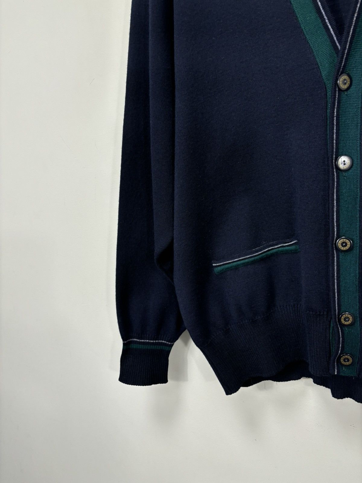 Paul & Shark Paul & Shark Navy Blue Wool Blend Pocket Cardigan Sweater Size US S / EU 44-46 / 1 - 5 Thumbnail
