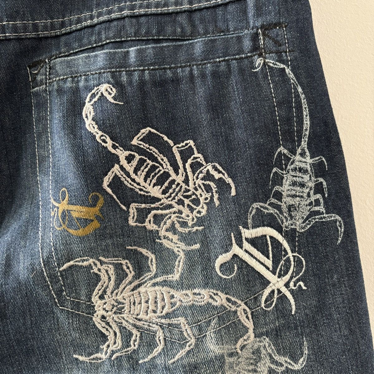 Southpole Vintage Paco Scorpion Jeans Size US 38 / EU 54 - 12 Thumbnail