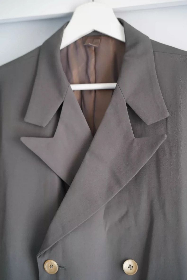 Yohji Yamamoto Yohji Yamamoto Yohji Yamamoto Double-Breasted Jacket in Gr Size US M / EU 48-50 / 2 - 3 Thumbnail