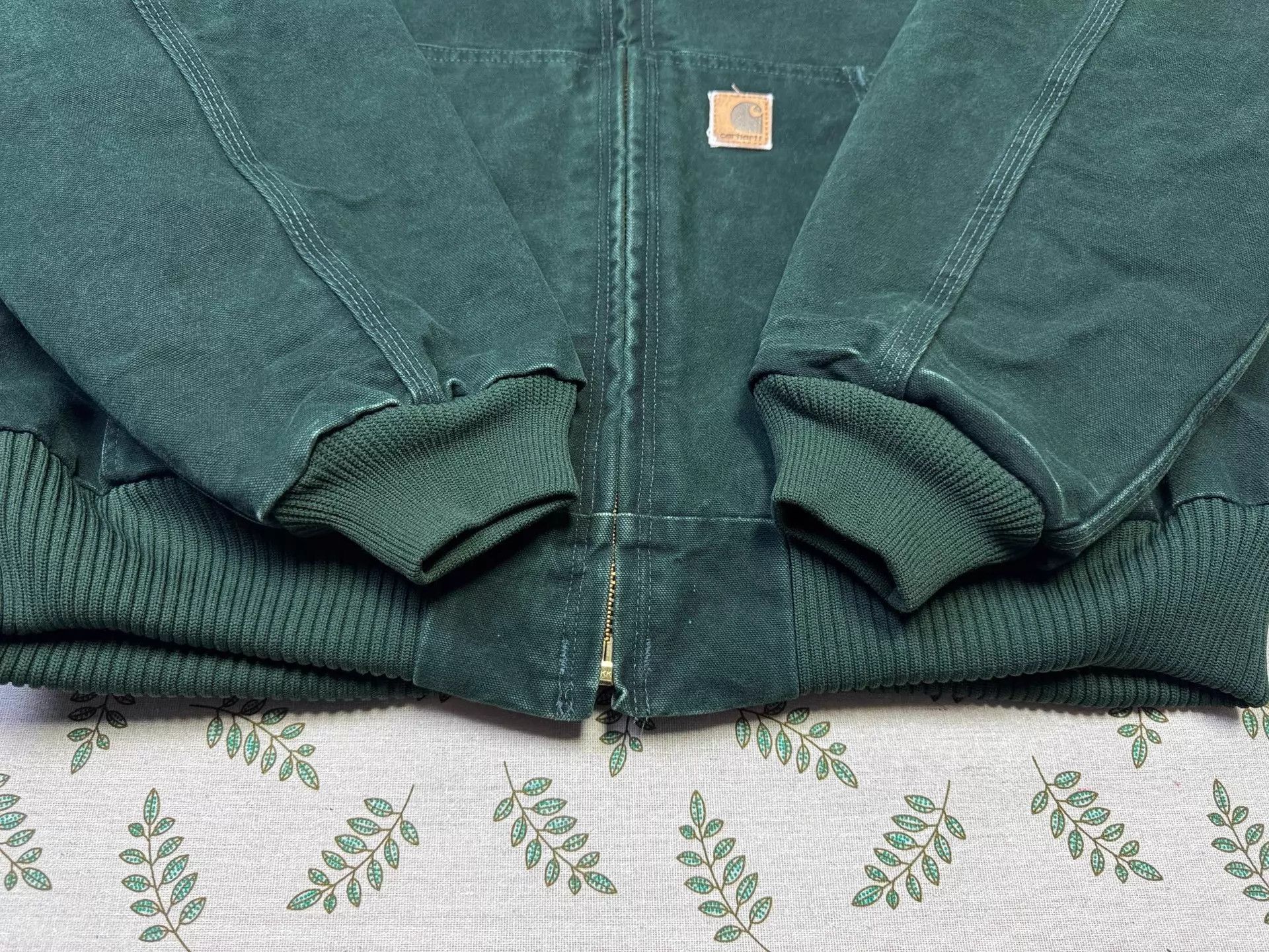 Carhartt Carhartt Vintage 03 J130 Spruce Green L Hooded Work Jacket Size US L / EU 52-54 / 3 - 3 Thumbnail