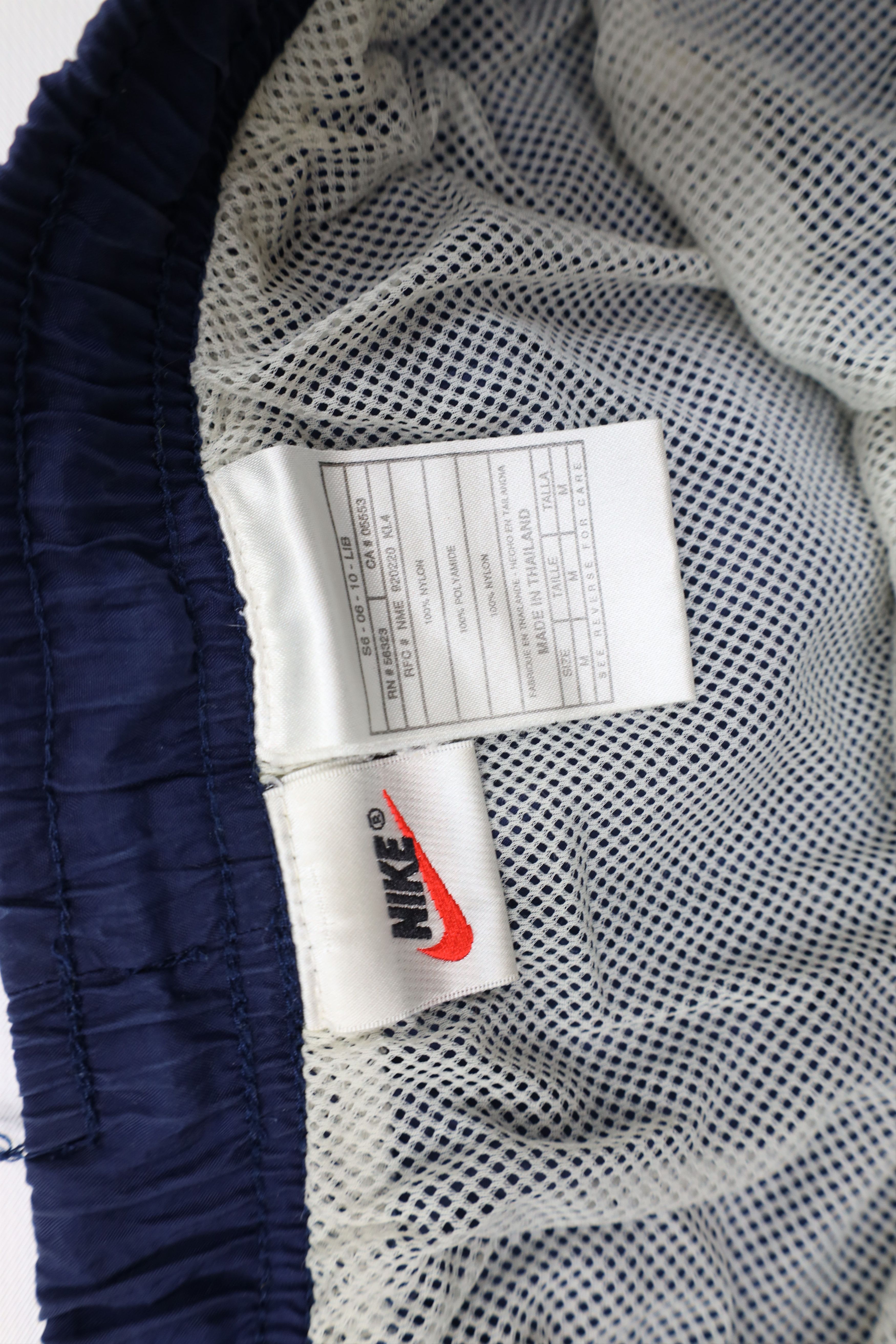 Nike Vintage 90s Nike Big Swoosh Lined Shorts Swim Trunks Blue Size US 32 / EU 48 - 8 Thumbnail