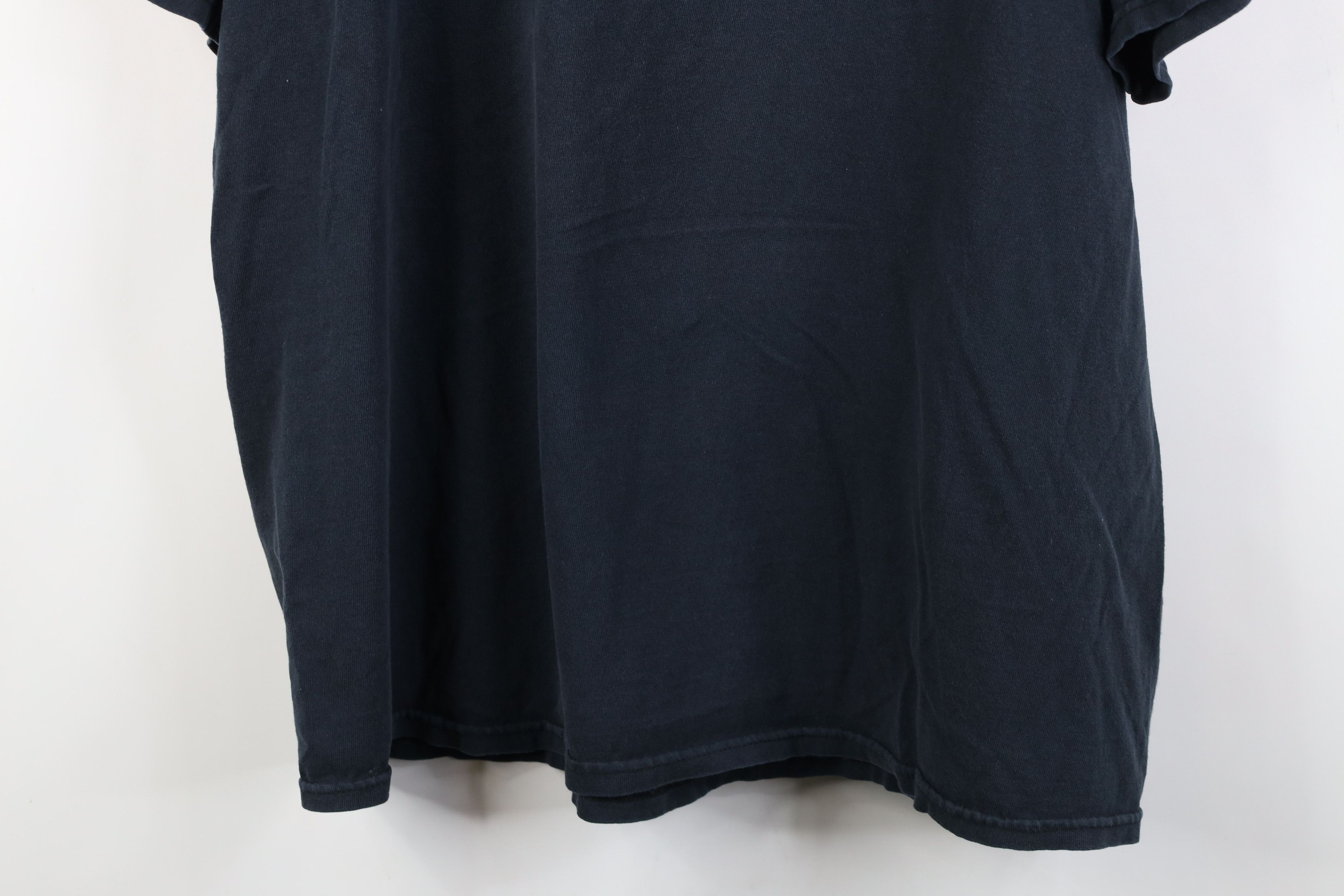 Vintage Vintage 90s Y2K Streetwear Blank Cotton Pocket T-Shirt Black Size US XXL / EU 58 / 5 - 12 Thumbnail