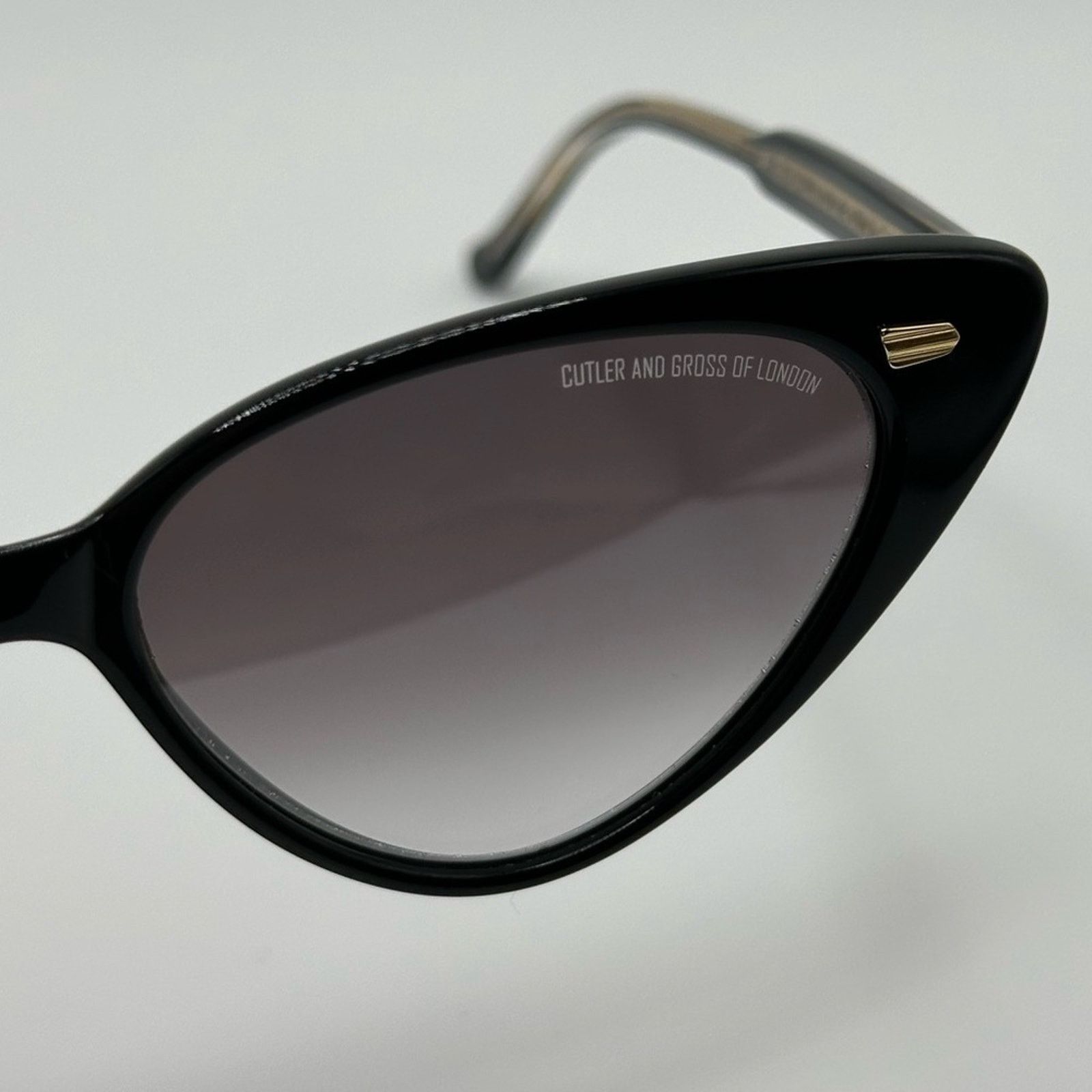 Cutler and Gross BRAND NEW CUTLER AND GROSS CG1330S 004 Black Cat Eye Women Size ONE SIZE - 5 Thumbnail