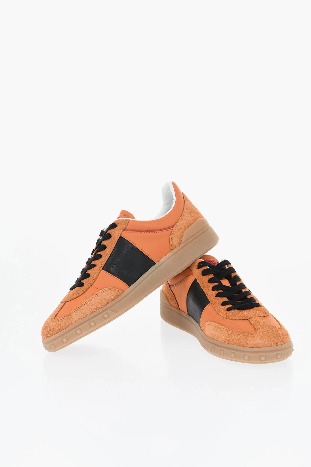 Valentino og1mm0426 Suede Low-Top Sneakers in Orange Size US 7.5 / EU 40-41 - 2 Thumbnail