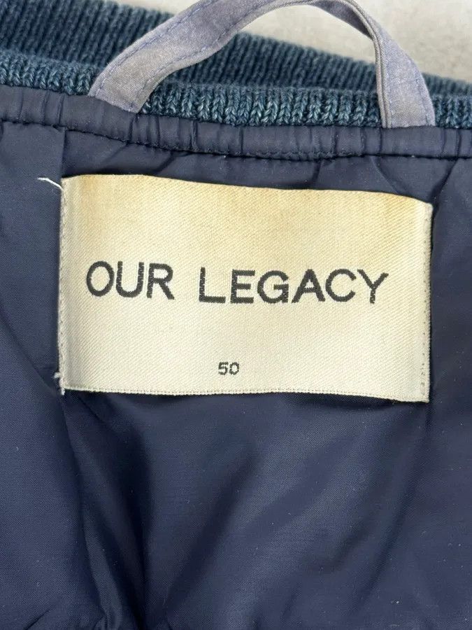 Our Legacy Our Legacy Dyed Blue Eroded Bomber Jacket Size US M / EU 48-50 / 2 - 11 Thumbnail