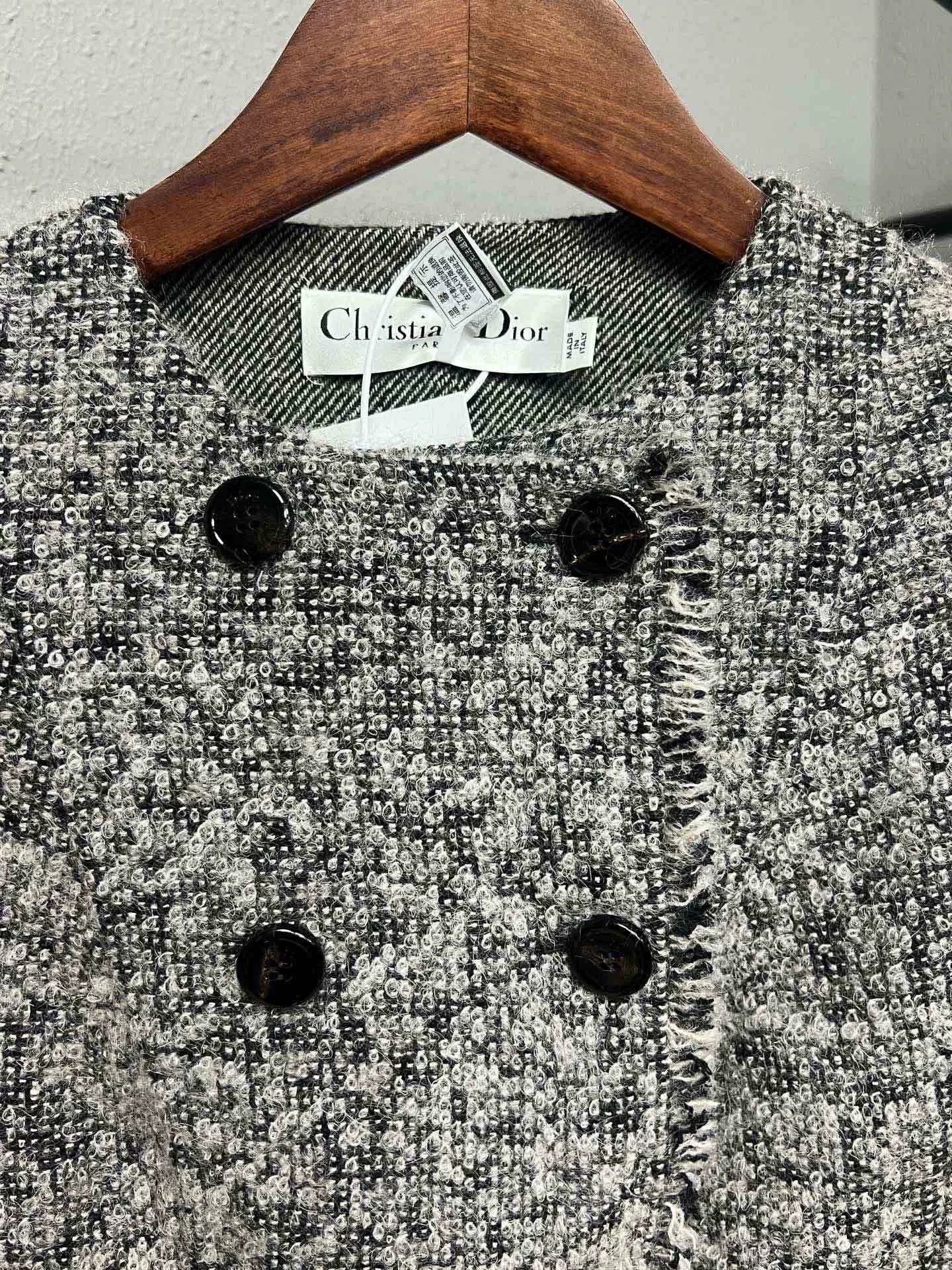 Dior Dior Snow Gray Double-Breasted T Jacket Size US 8 / EU 41 - 3 Thumbnail
