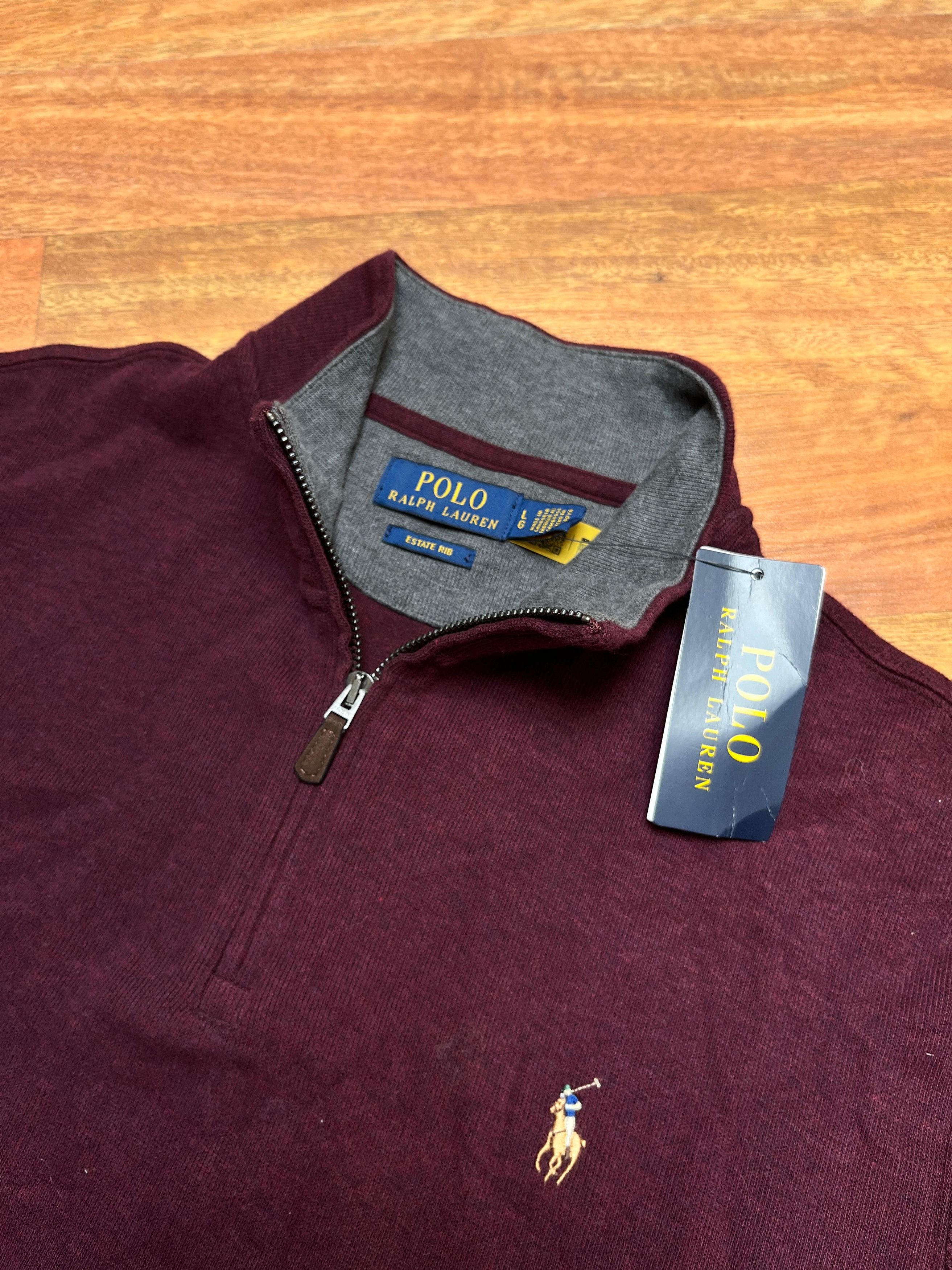 Polo Ralph Lauren Sweter Polo Ralph Laurent L Estate-rib Quarter-zip Pullover Size US L / EU 52-54 / 3 - 1 Thumbnail