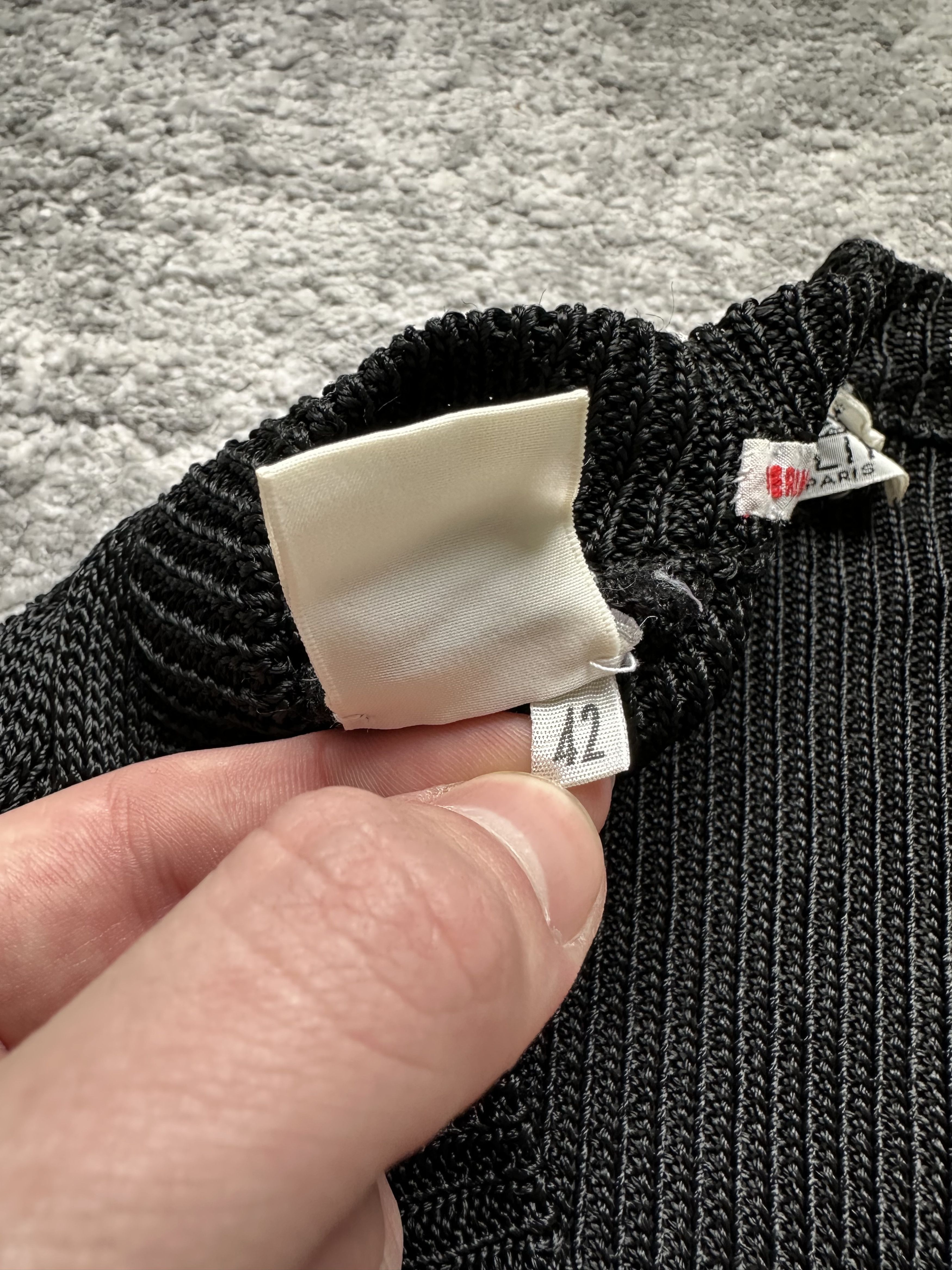 Celine Celine Paris Knit Cable Vest Black Button Up Vintage Size M / US 6-8 / IT 42-44 - 8 Thumbnail