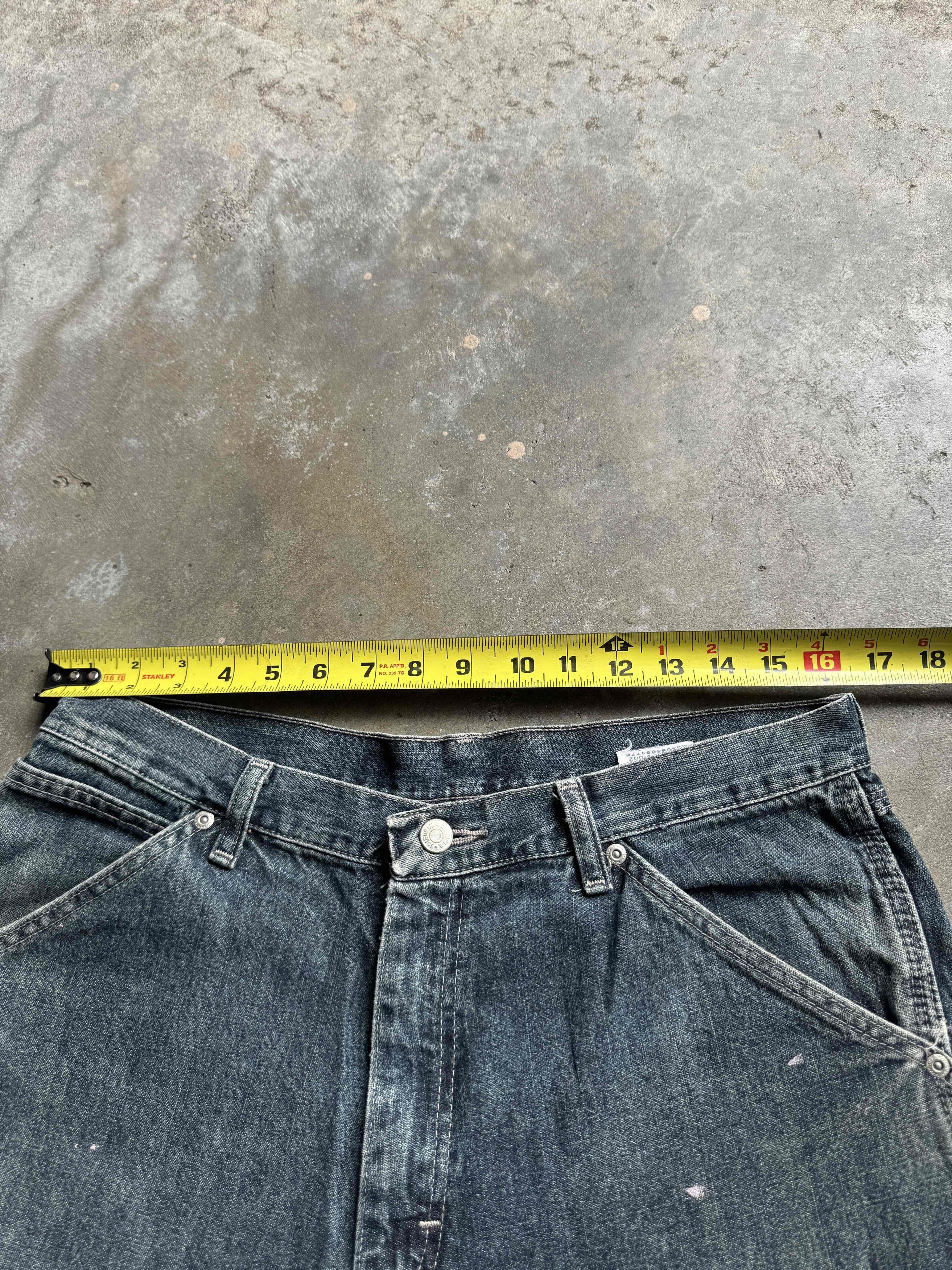 Wrangler Wrangler Denim Carpenter Pants - Distressed Paint Splatter Size US 33 - 4 Thumbnail