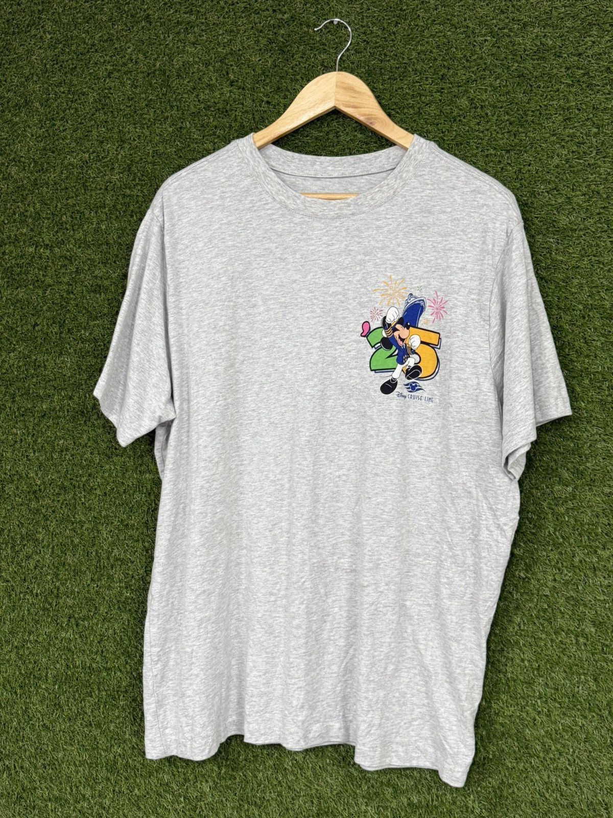 Disney Disney Cruise 2025 Mickey Mouse Grey Oversized Logo Tee XL Size US XL / EU 56 / 4 - 3 Thumbnail
